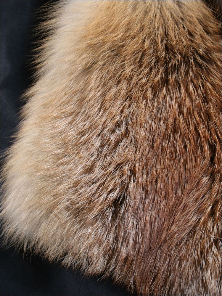 Fur stole made of european red fox