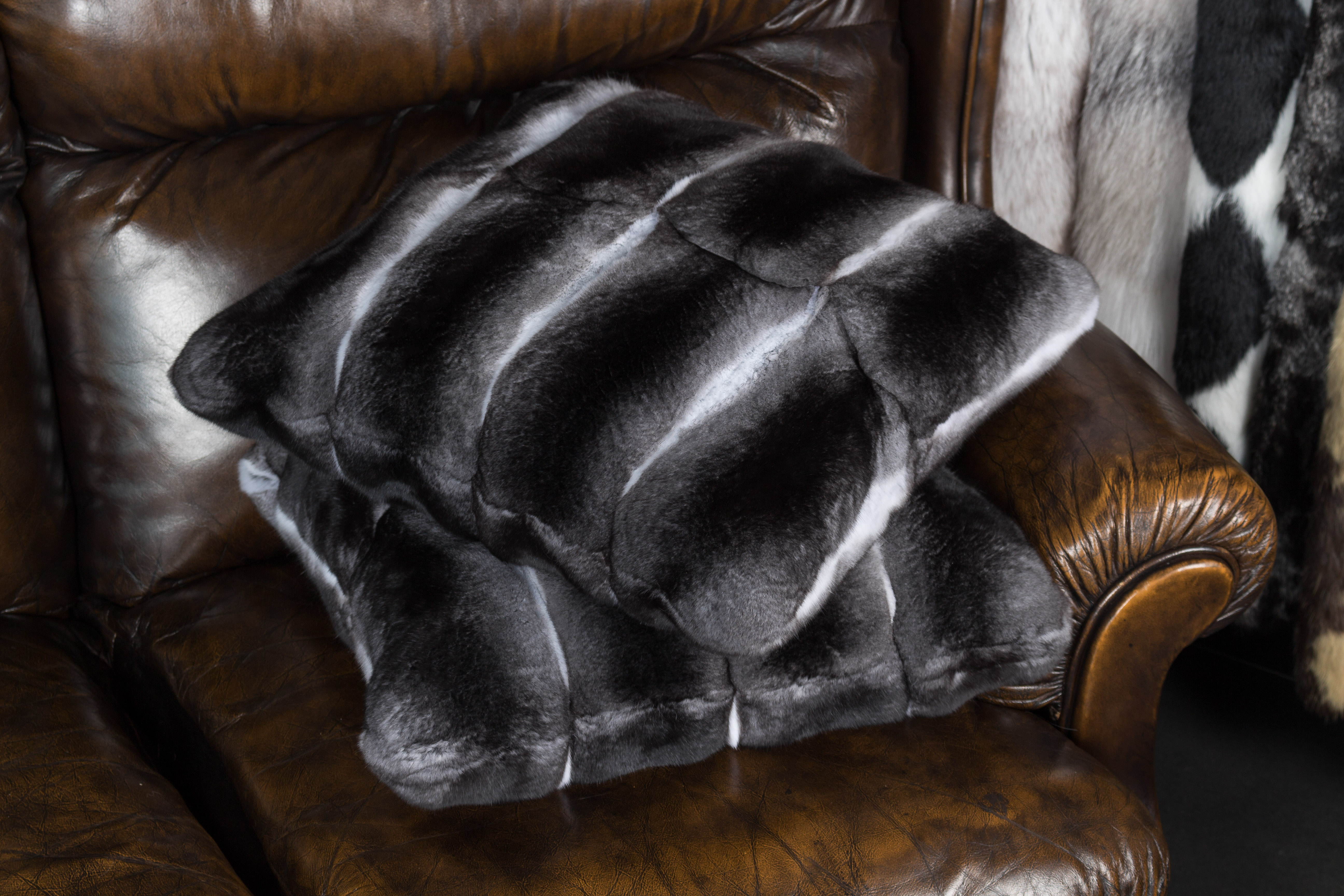 Real Fur Chinchilla Fur Pillow