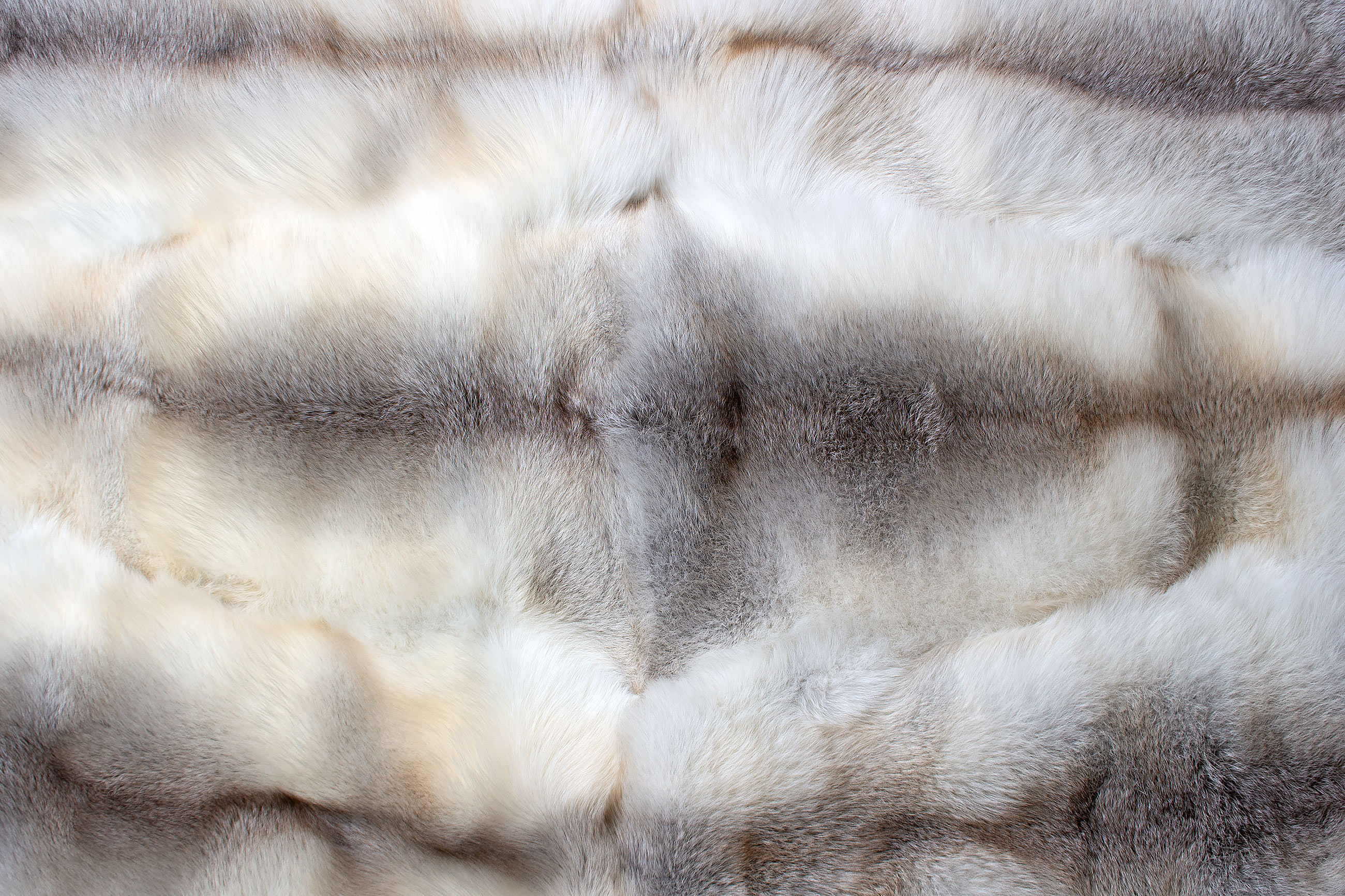 Cozy Fawnlight Fox Fur Carpet - Genuine Fur