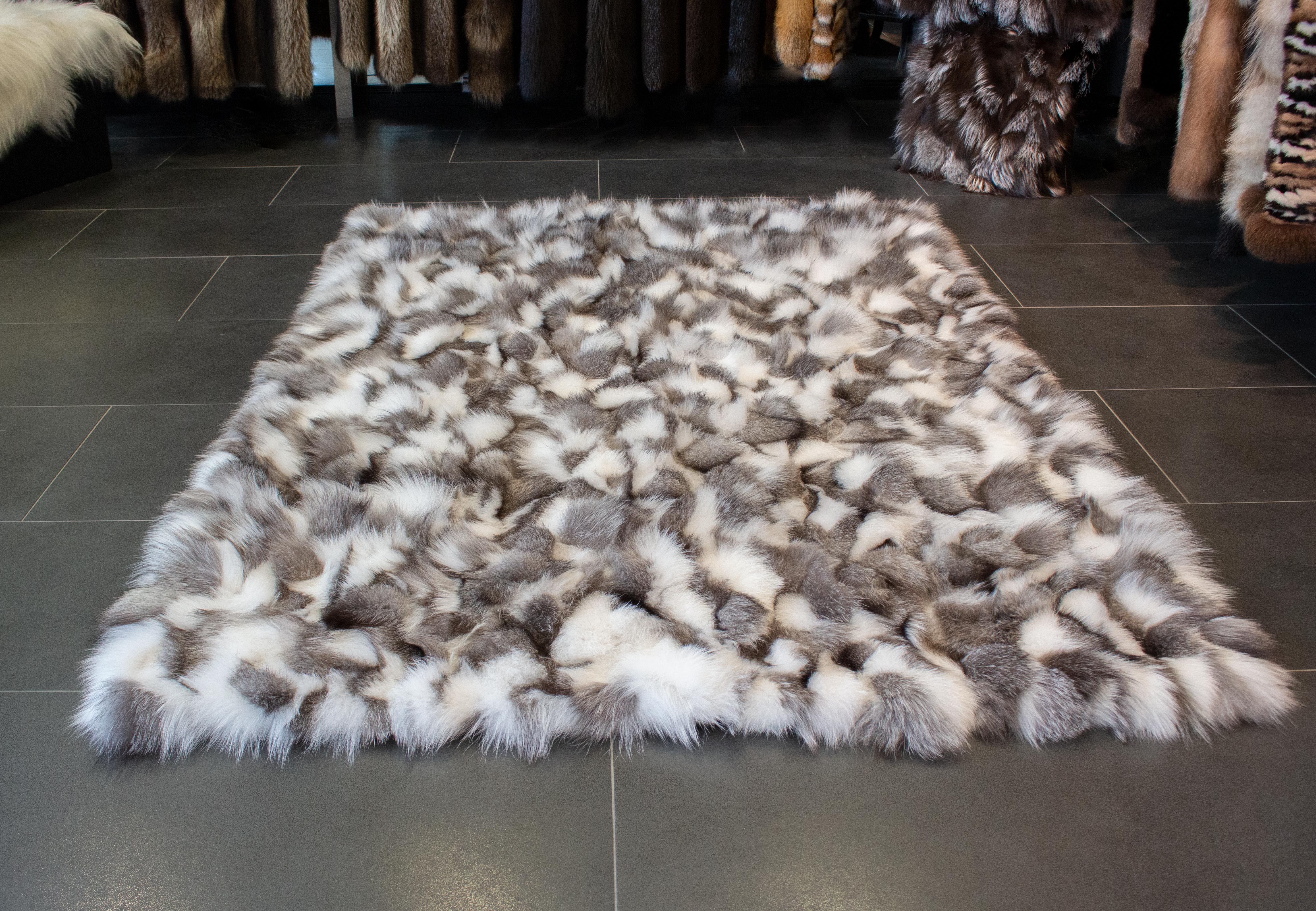 Shadow Fox Pieces Carpet - Black and White