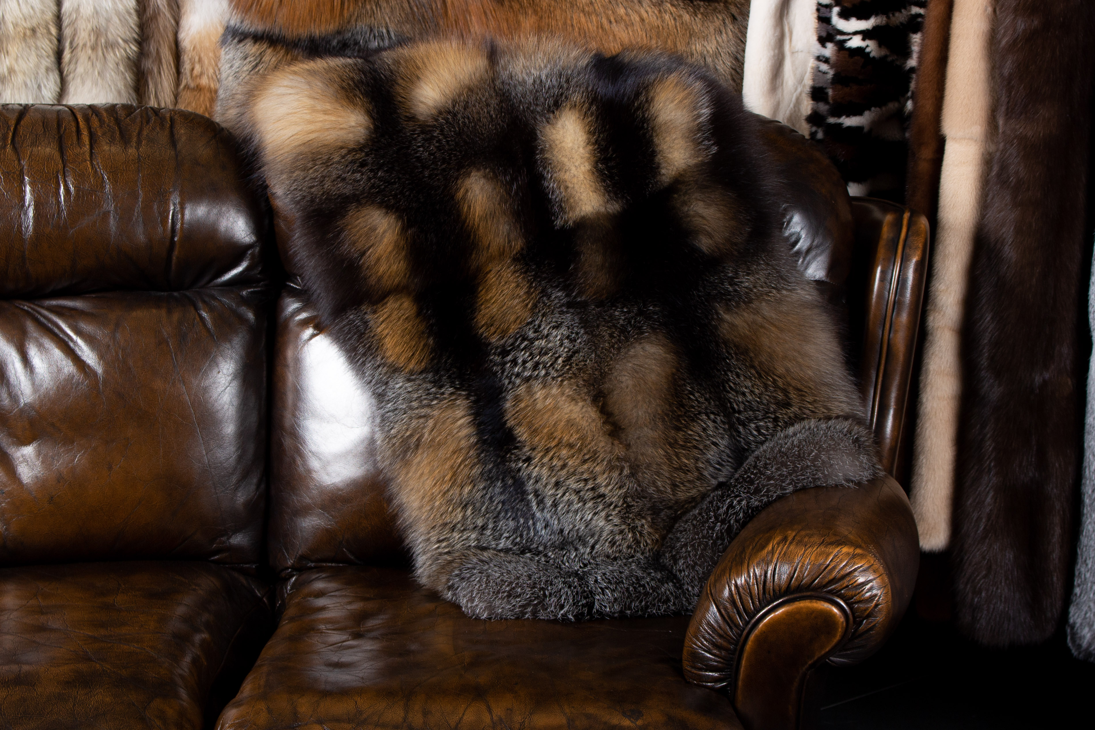 1-2310-Kleine-Wild-Cross-Fuchs-Plaid-Wildware Small Wild Cross Fox Plaid Wild Fur