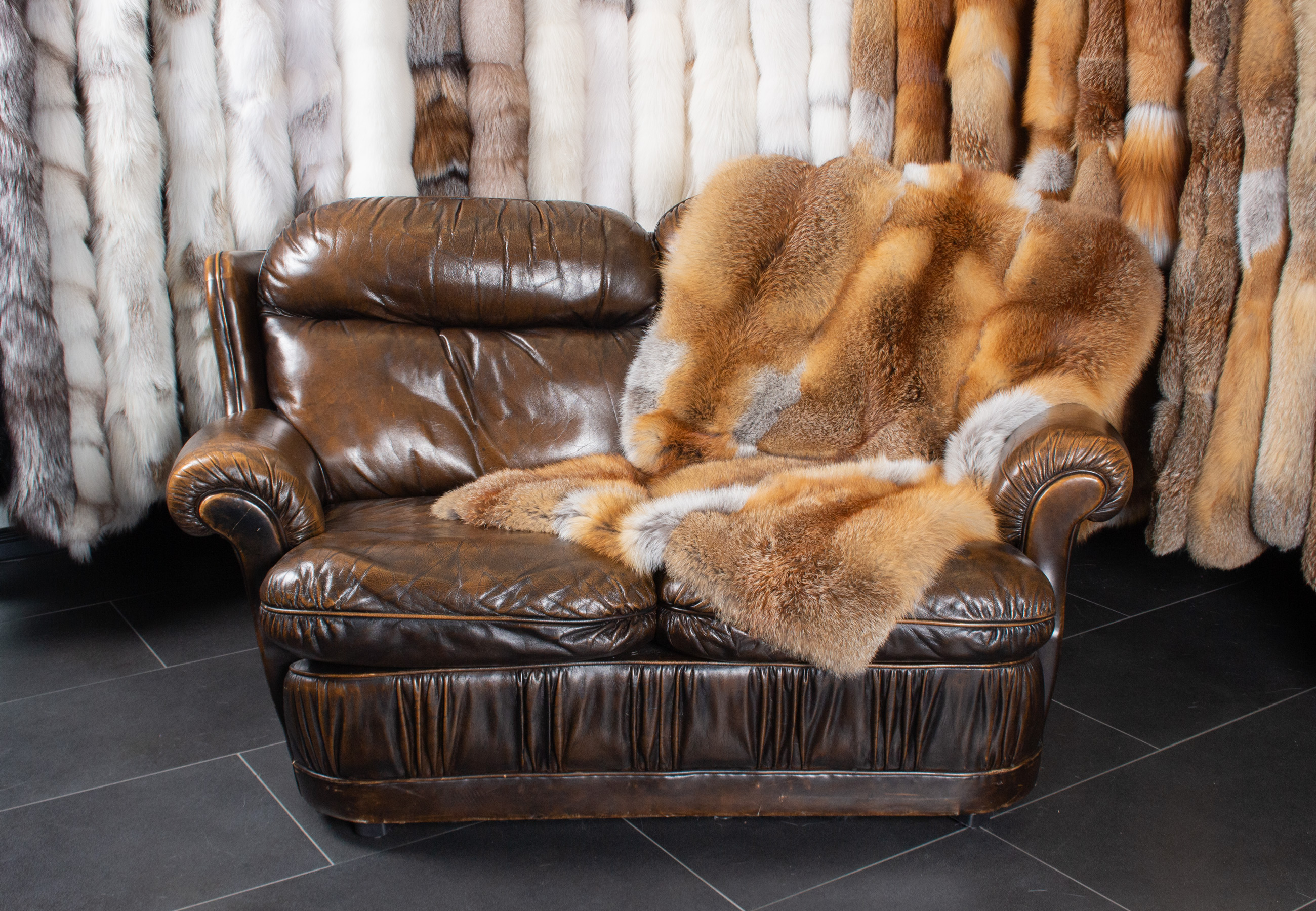 European Red Fox Fur Plaid European Red Fox Fur Plaid