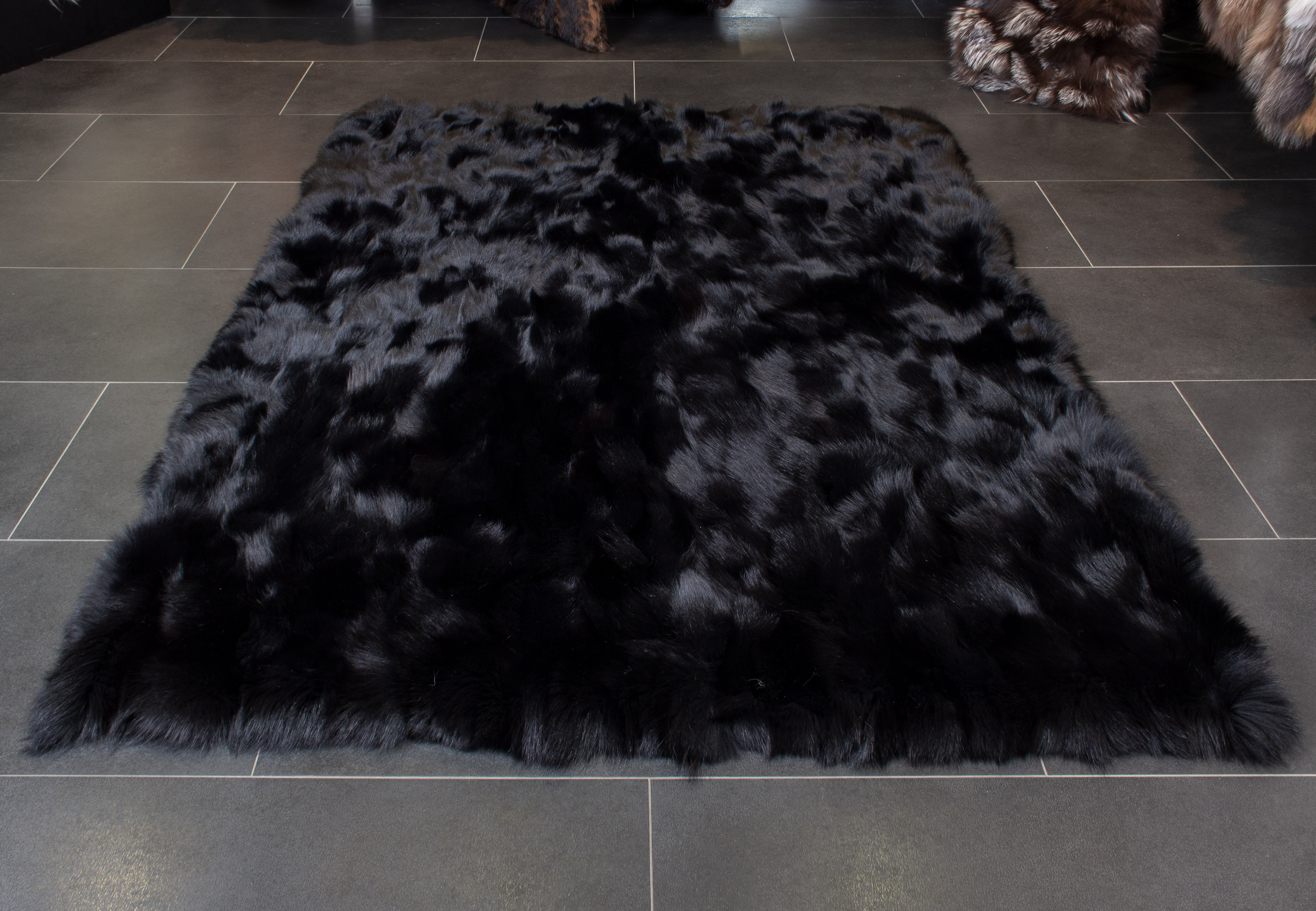 Shadow Fox Pieces Carpet in black