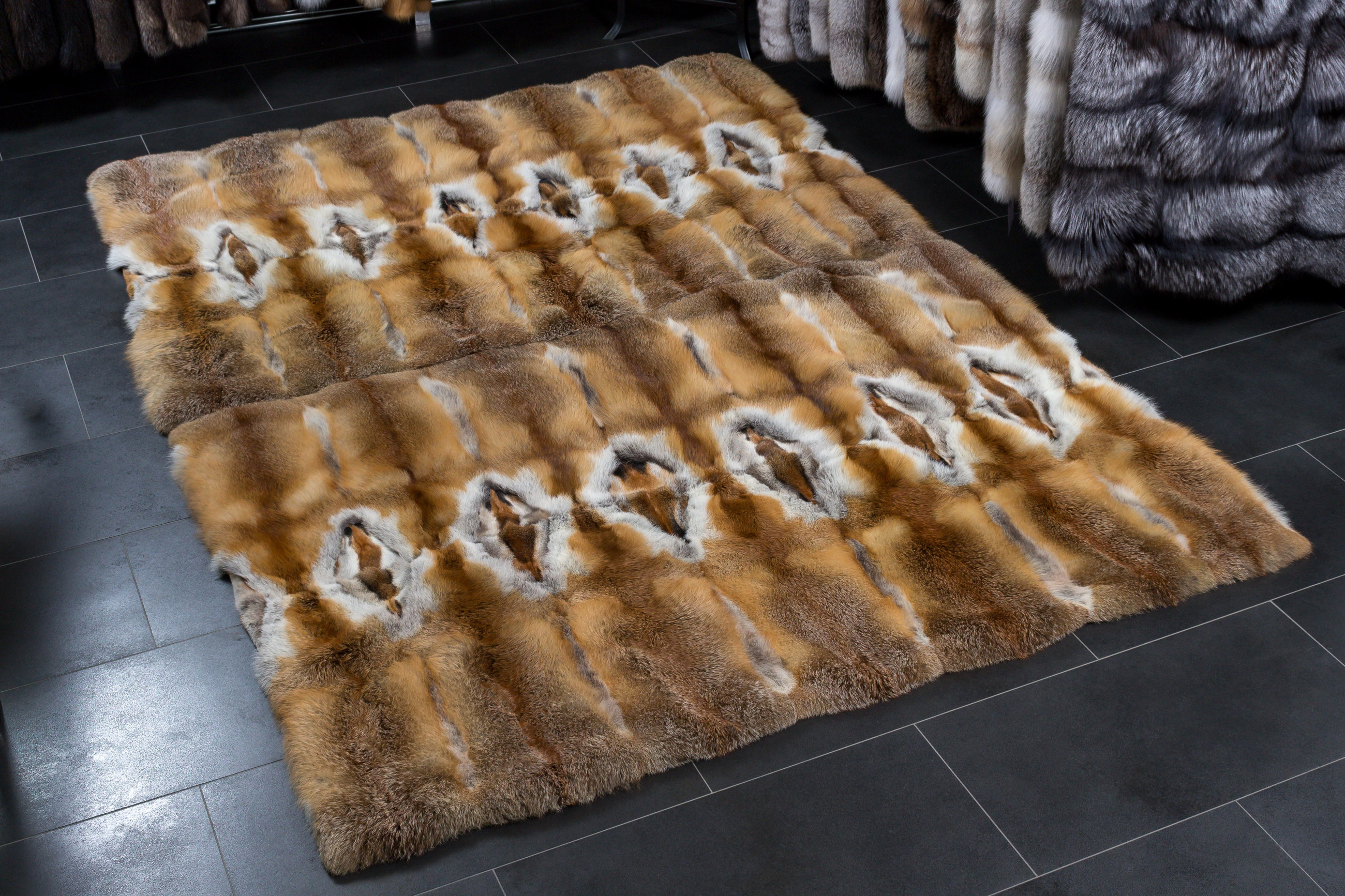 European Red Fox Fur Rug by Lars Paustian