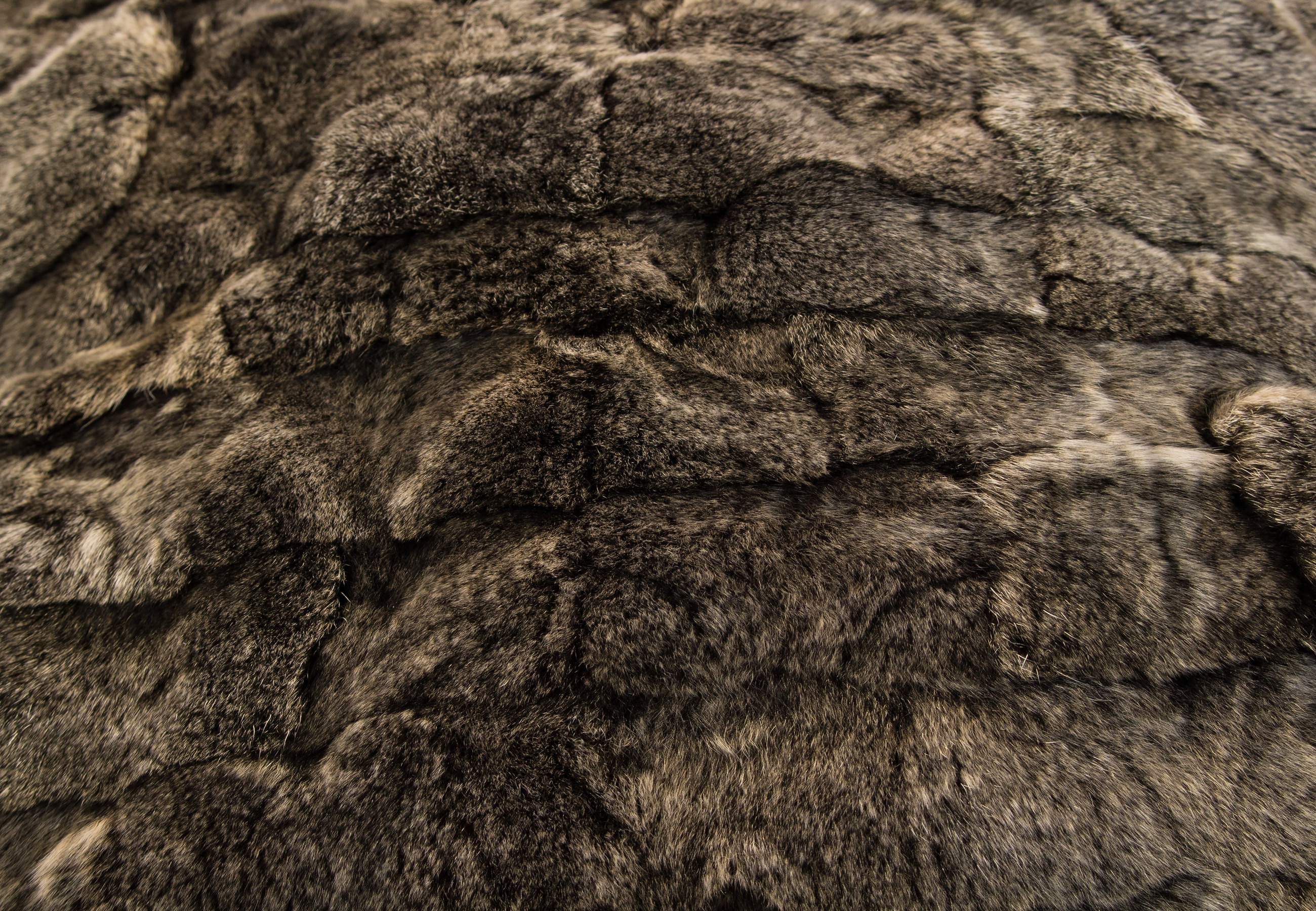 Fur Pillow made of Rex-Rabbit - Patch Fur Pillow made of Rex-Rabbit - Patch