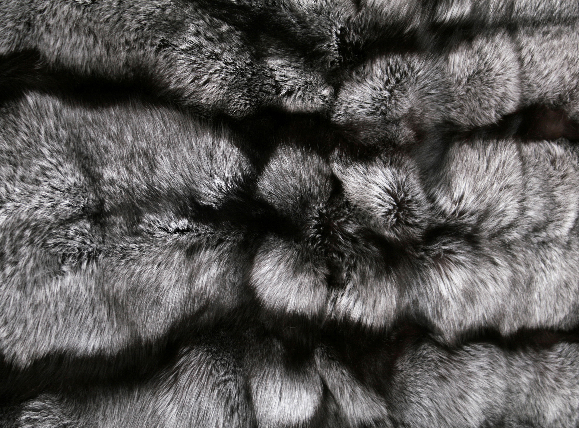 Scanadinavian Silverfox Fur Carpet