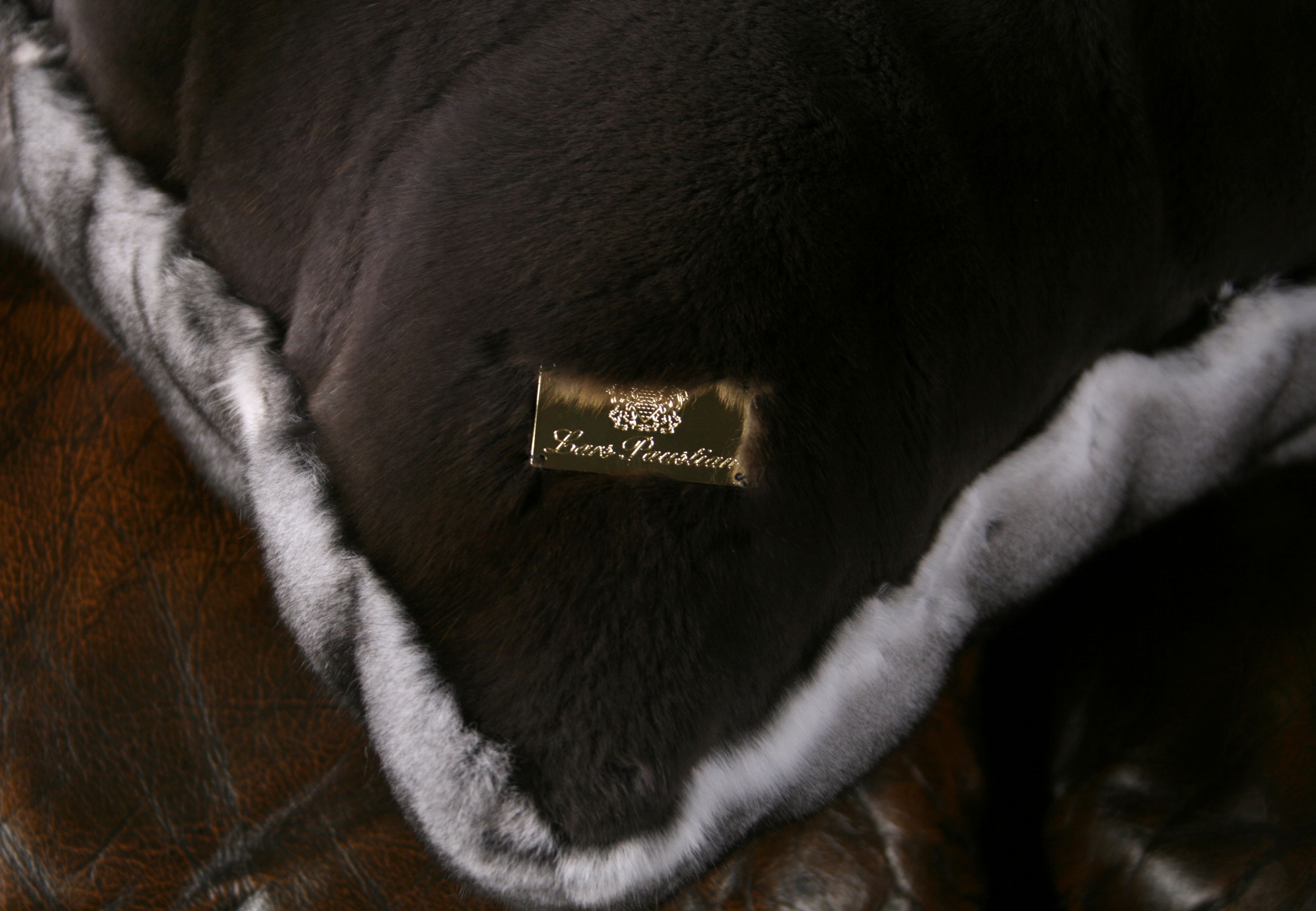 Noble Chinchilla fur pillow (Kopenhangen Fur)