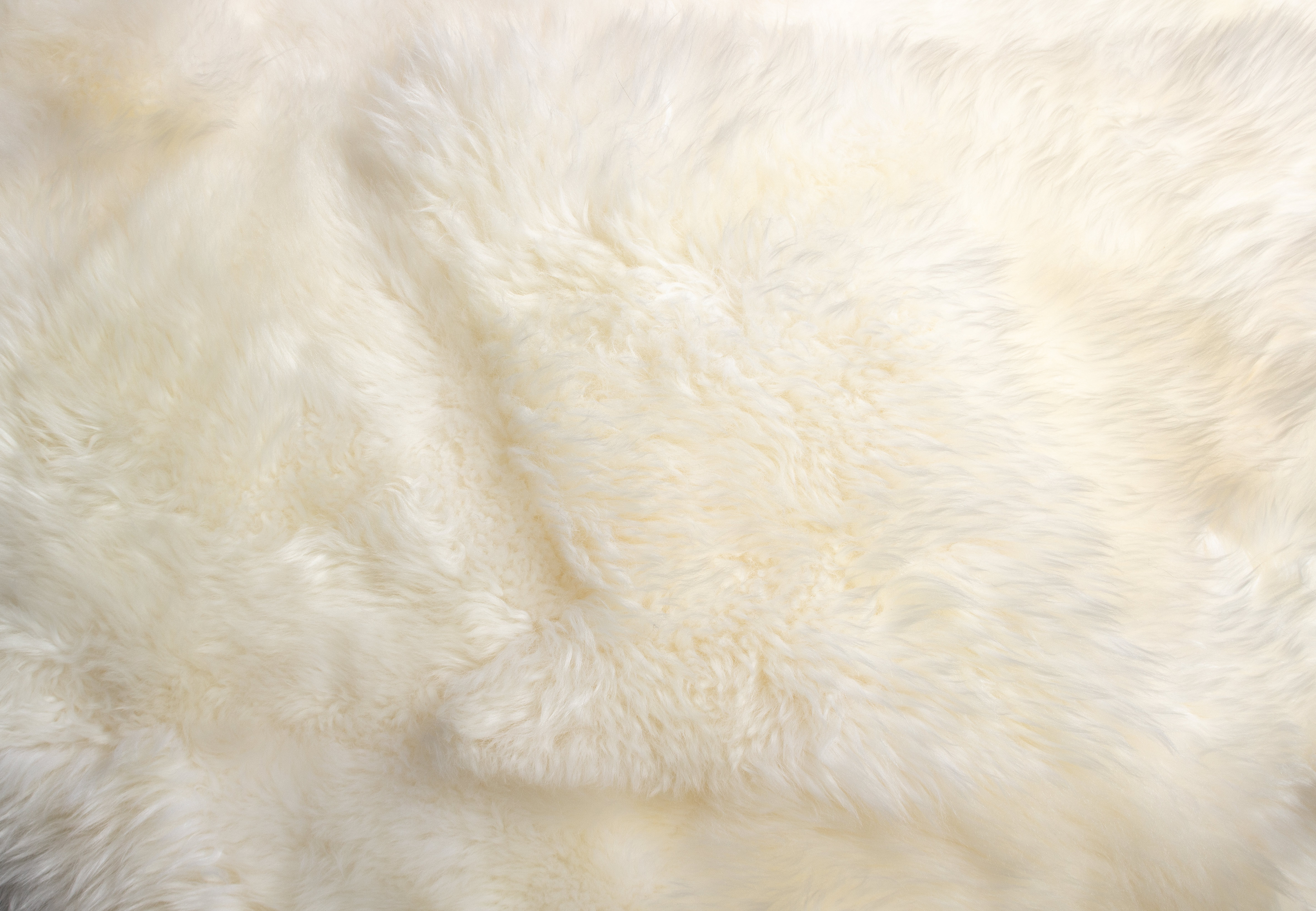 Lamb Skin Carpet in Natural White - Patchwork-Design