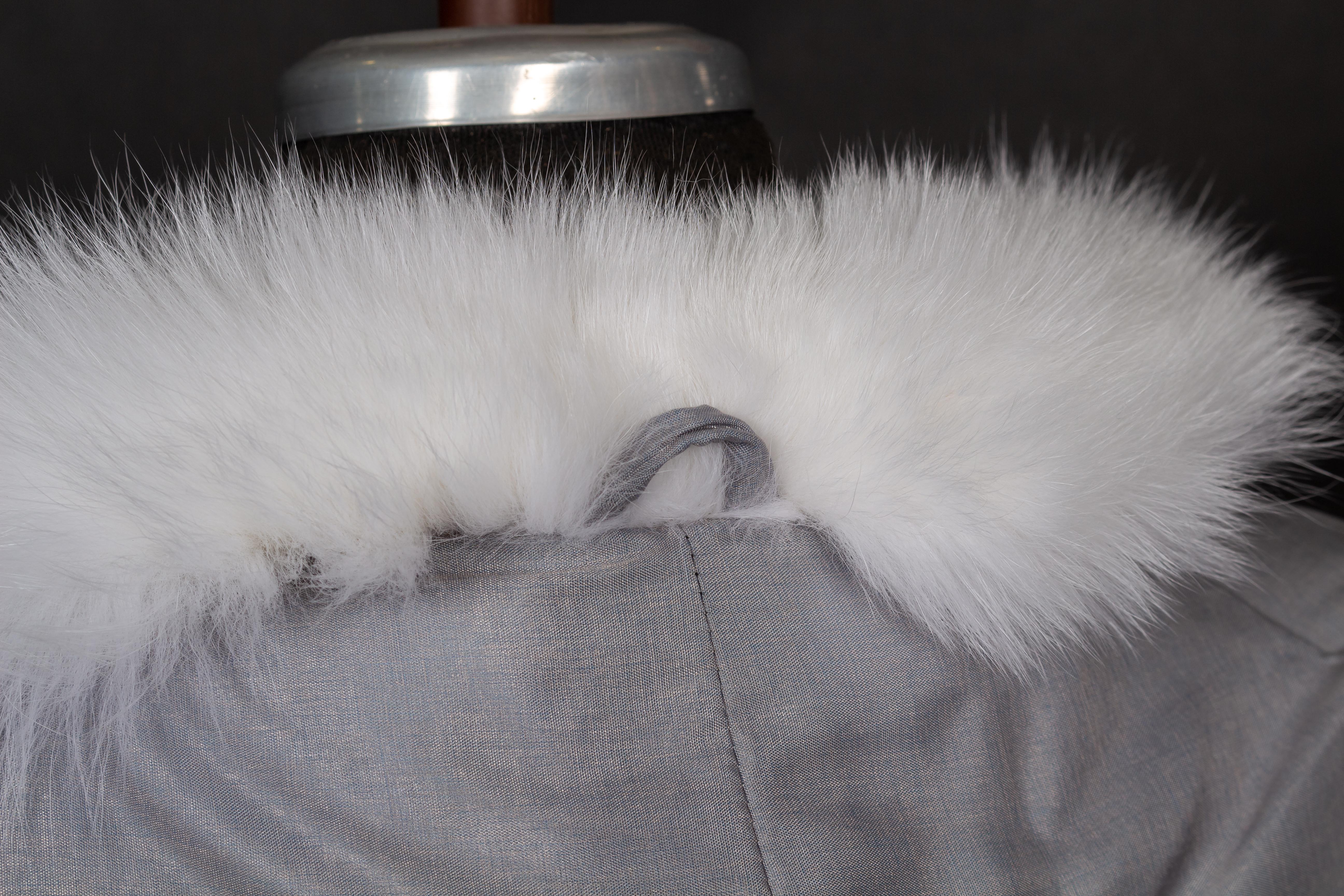 Fur cape made of scandinavian shadow fox