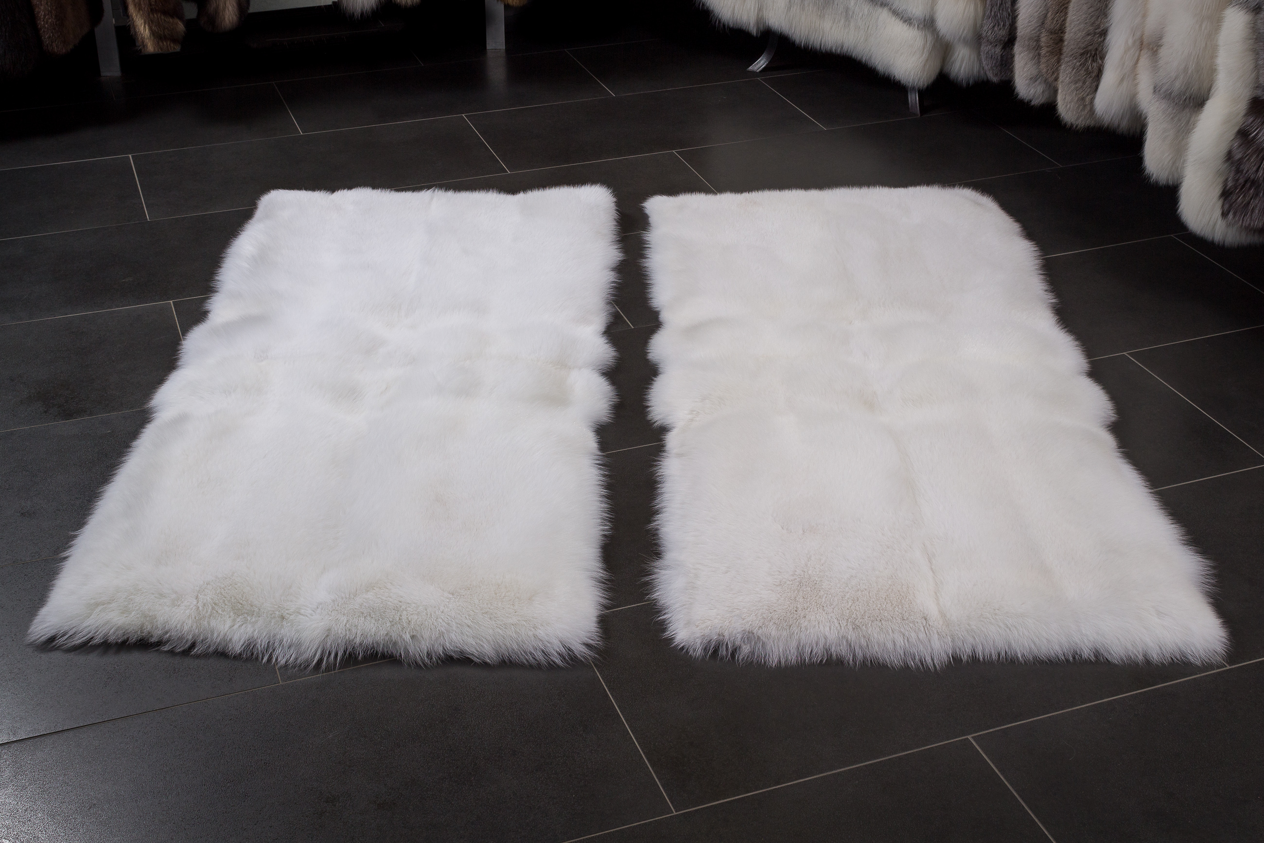 White Fur Runner made with Scandinavian Shadow Fox