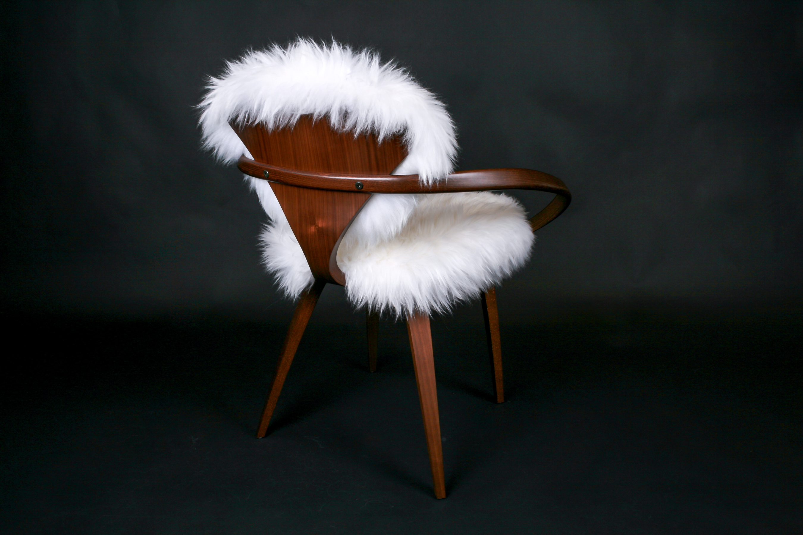 Cherner Chair (white Australian Lamb Fur)