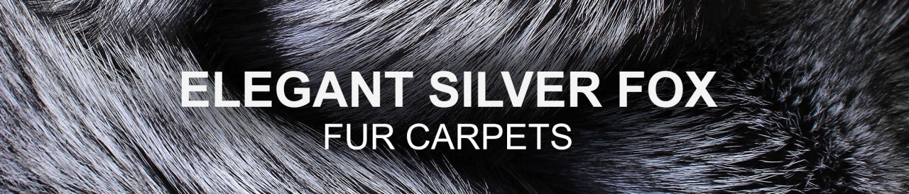 Modern Silver Fox Carpets - Farmed Real Fur