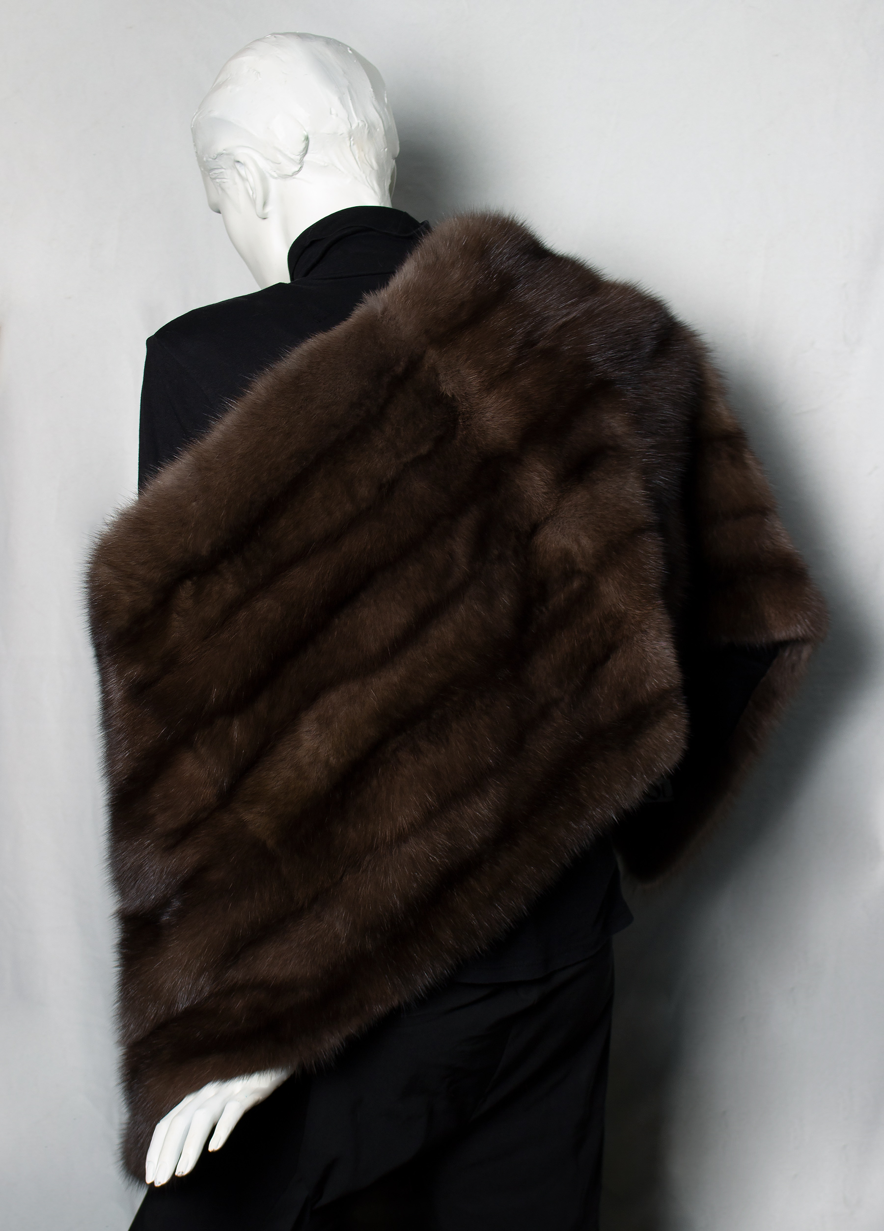 Genuine Russian Sable Fur Cape