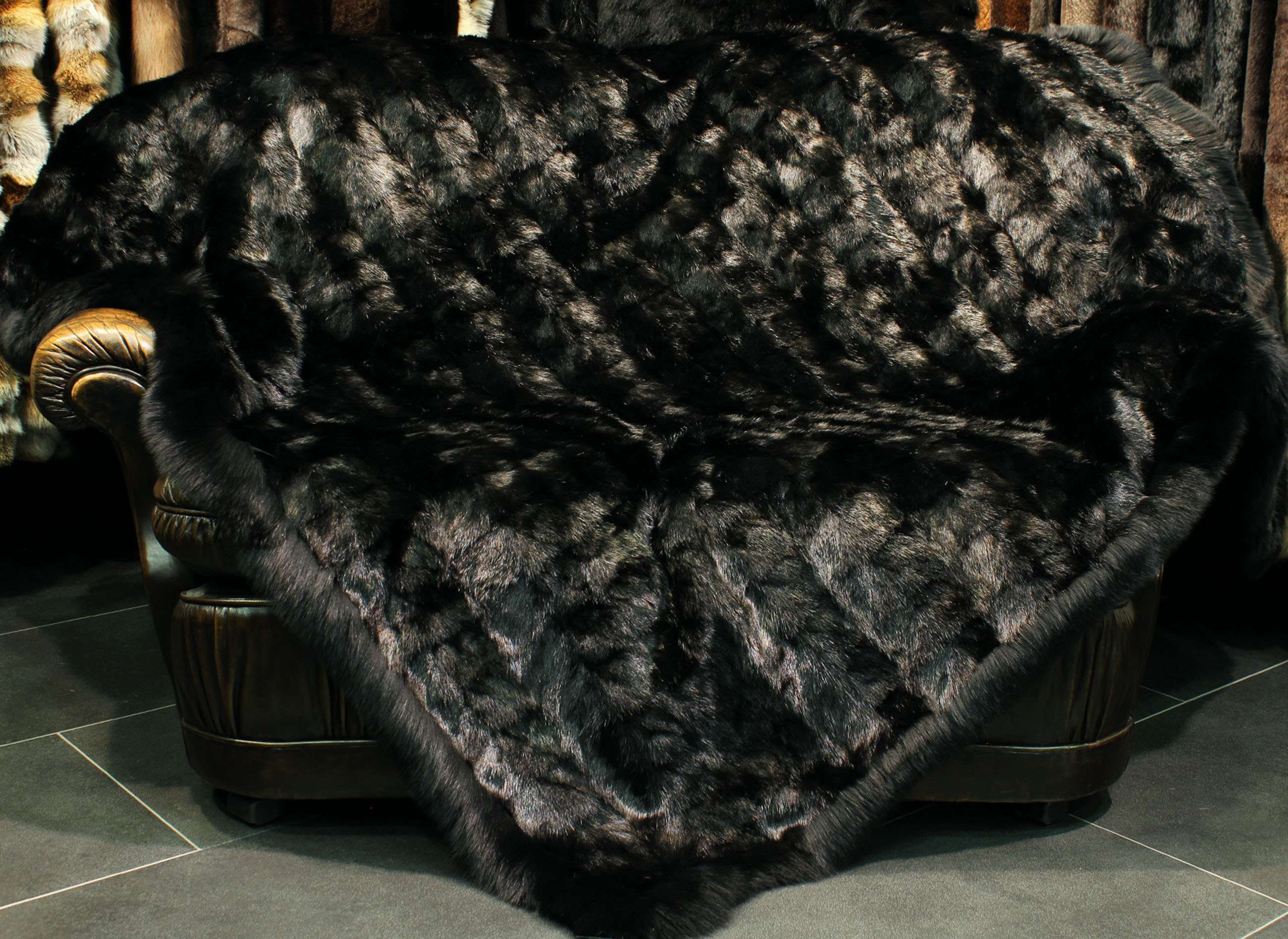Fine Musquash Fur Blanket
