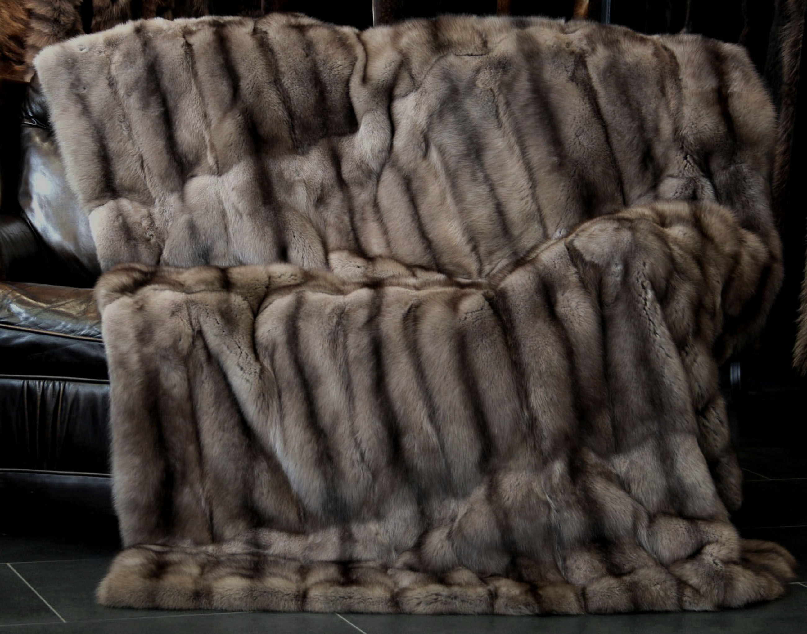 Sable Fur Blanket - Russian Bargusin Sable