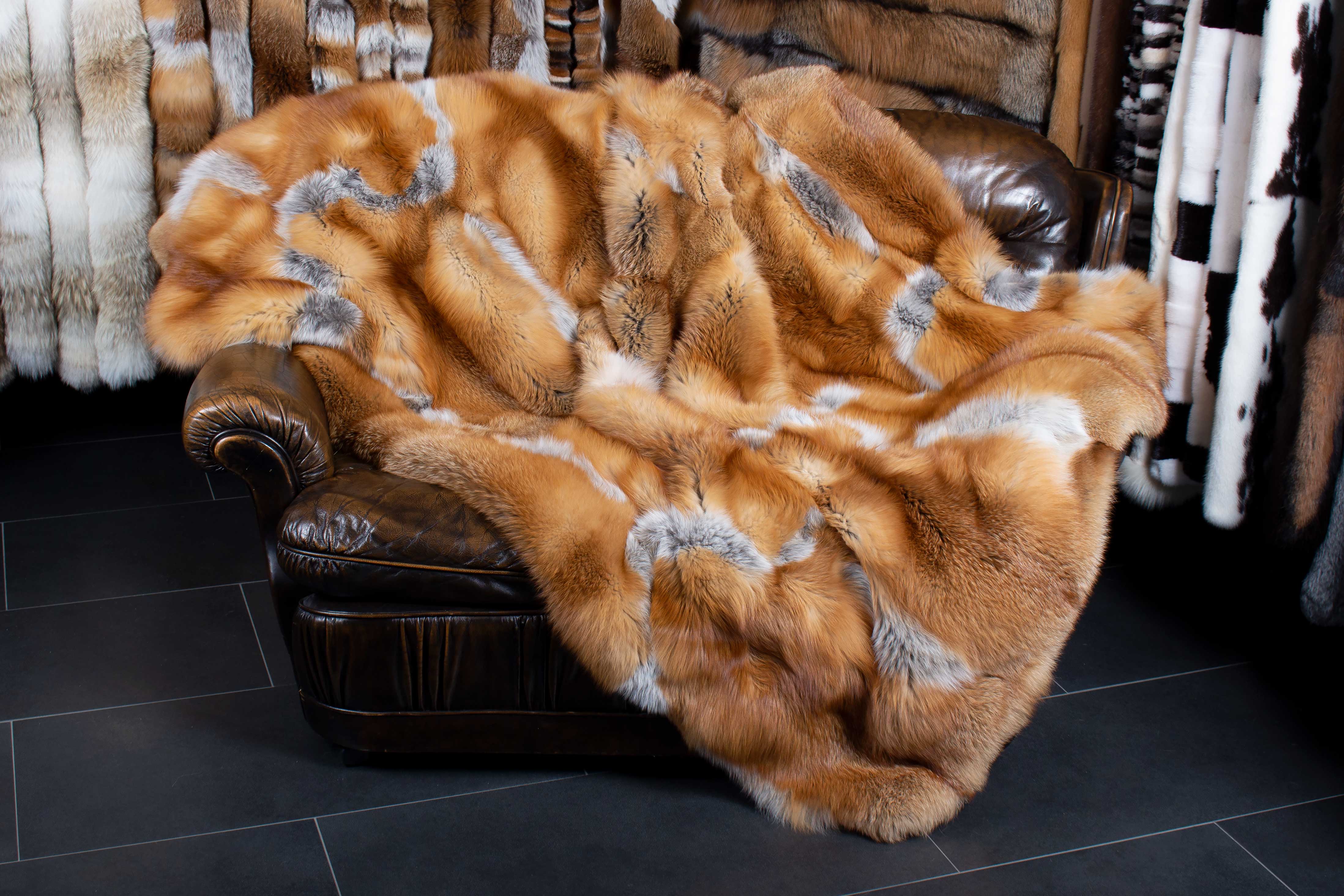 Canadian Wildfur Red Fox Blanket