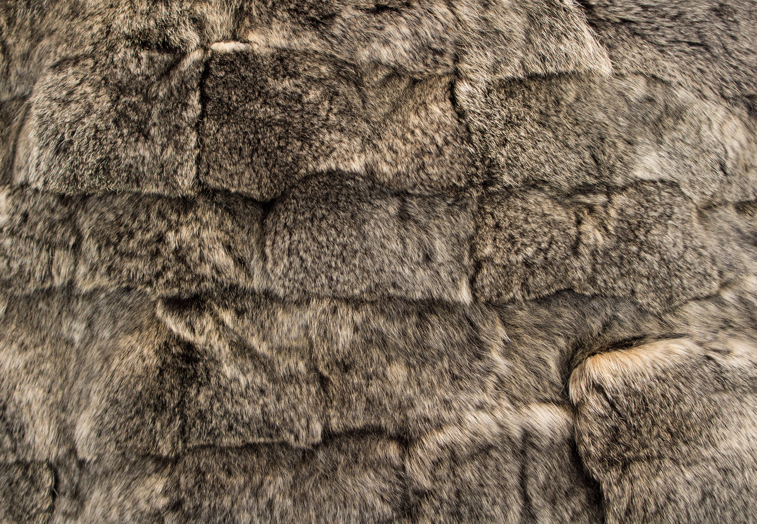 Fur Pillow made of Rex-Rabbit - Patch Fur Pillow made of Rex-Rabbit - Patch