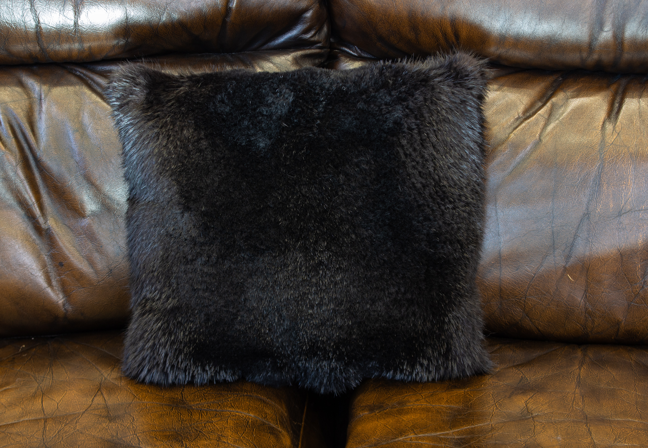 Sheared Beaver Fur Pillow Sheared Beaver Fur Pillow