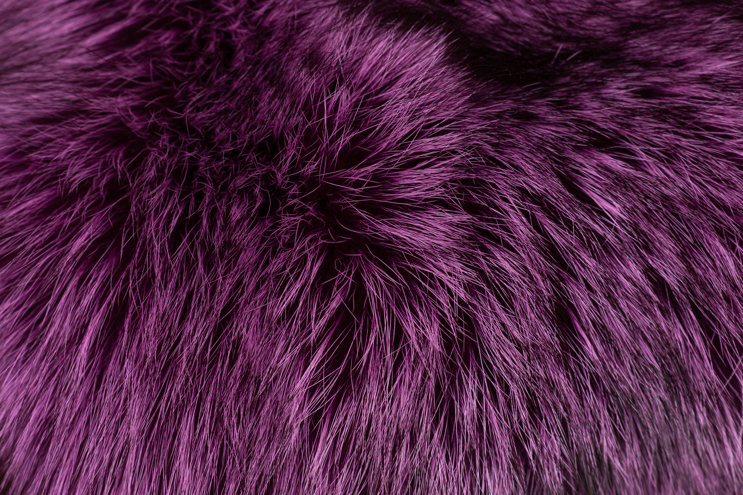 Real Fur Cushion made with Pink Silver Foxes