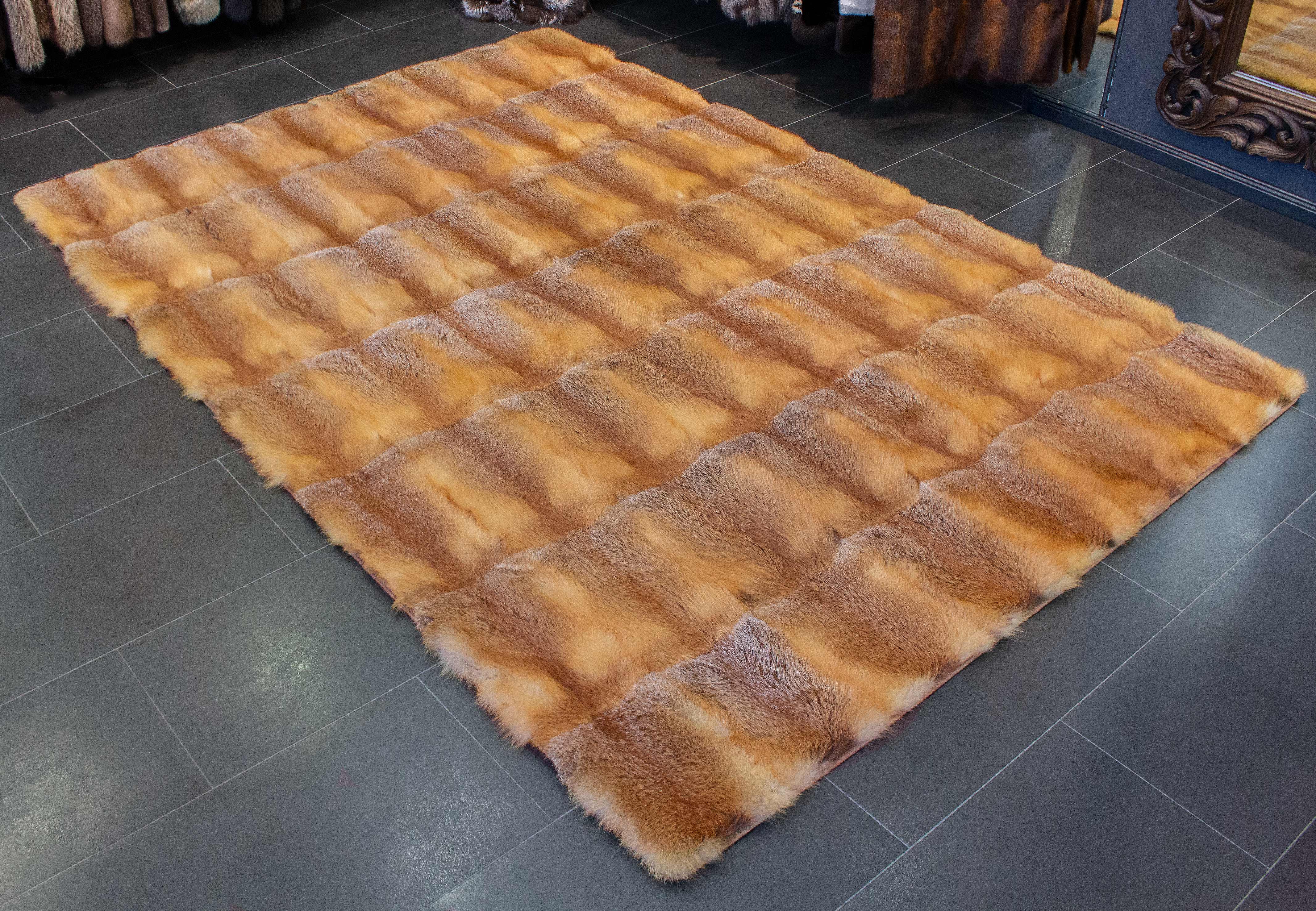 XXL European Red Fox Carpet - Wild Fur