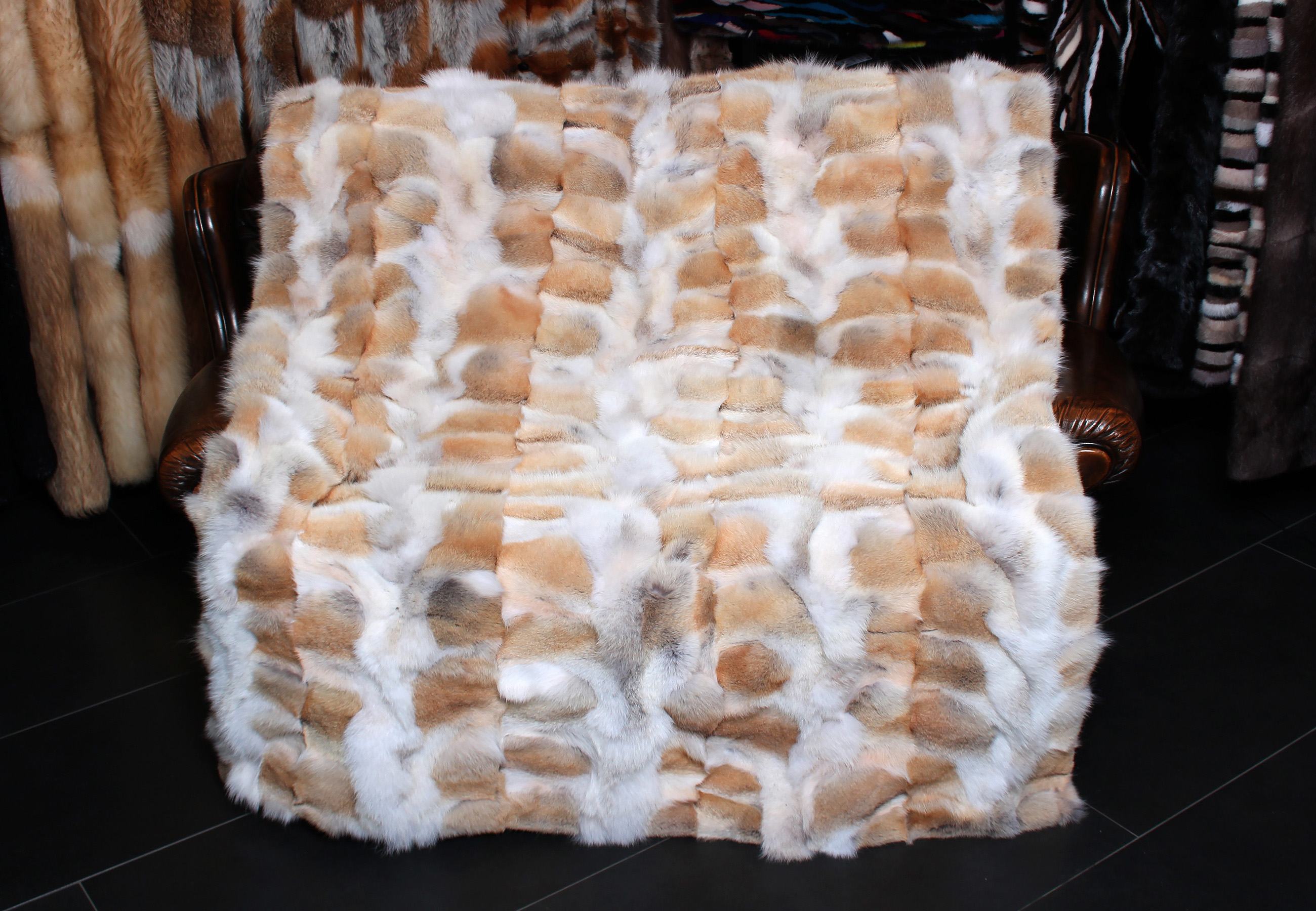 Coyote fur blanket - Fur Harvesters