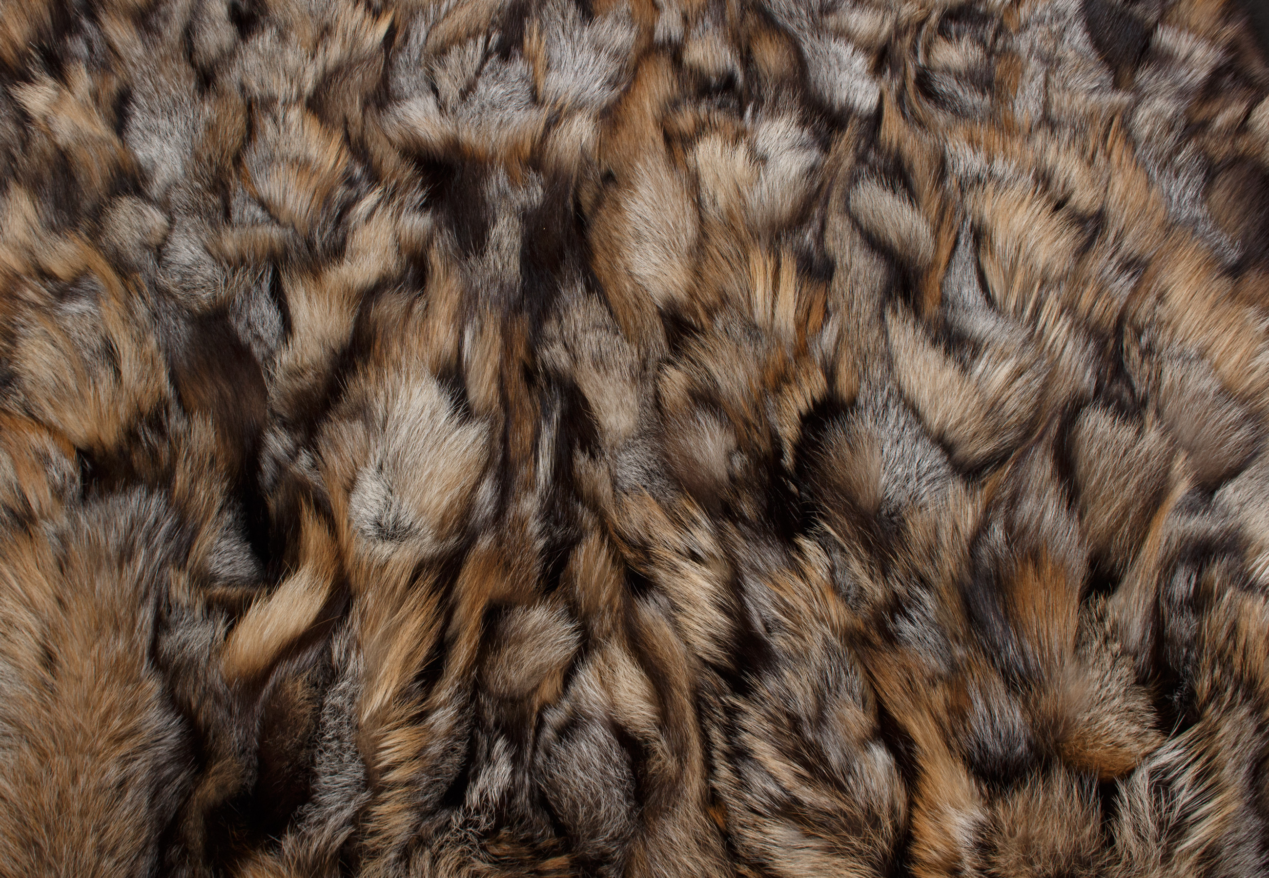 Golden Cross Fox Sides Fur Rug