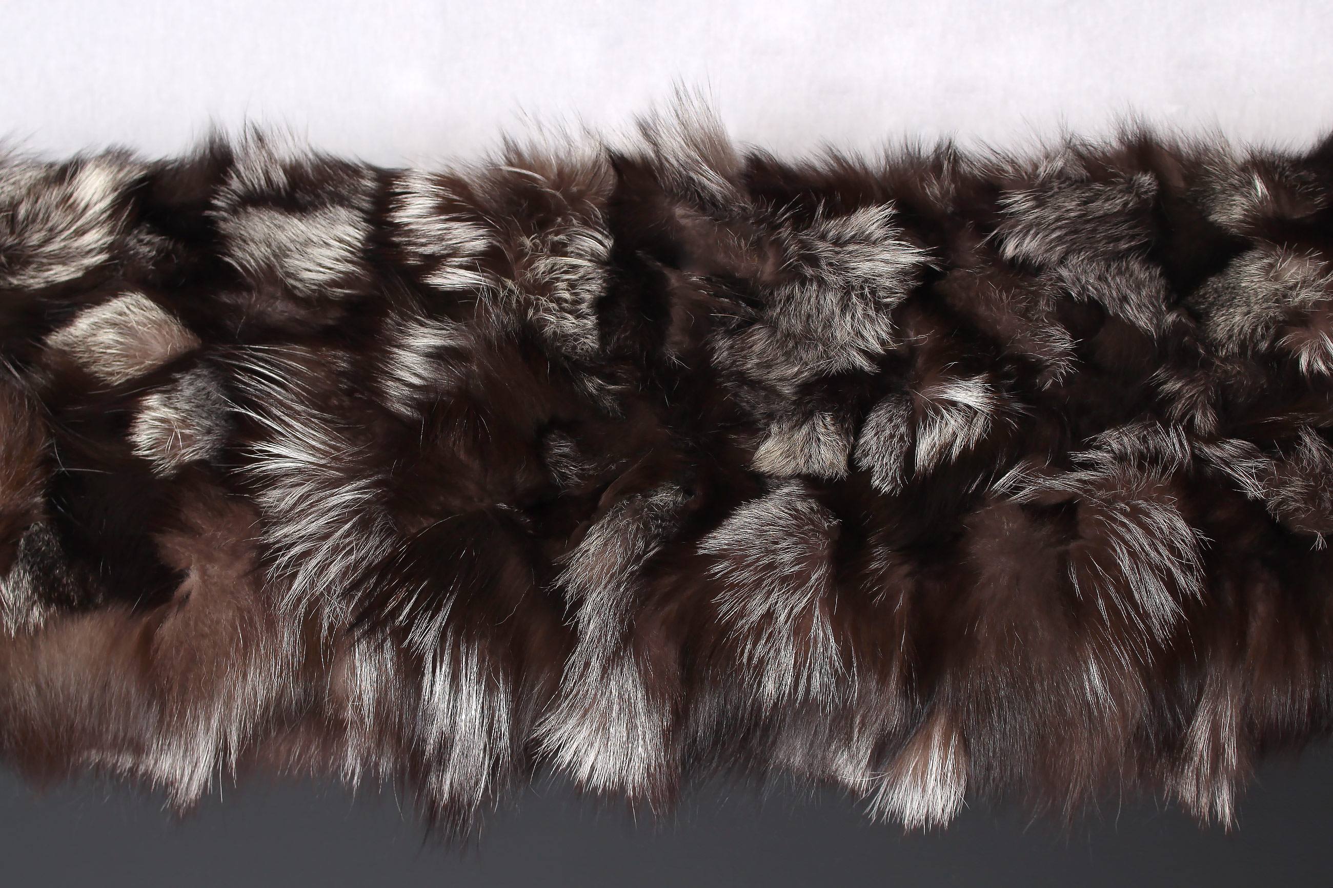 Sitting Chair with Silver Fox Fur Sides