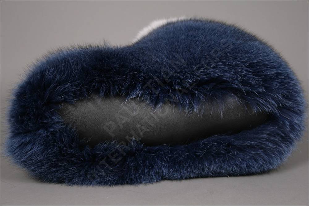 Fur slippers made from shadow fox