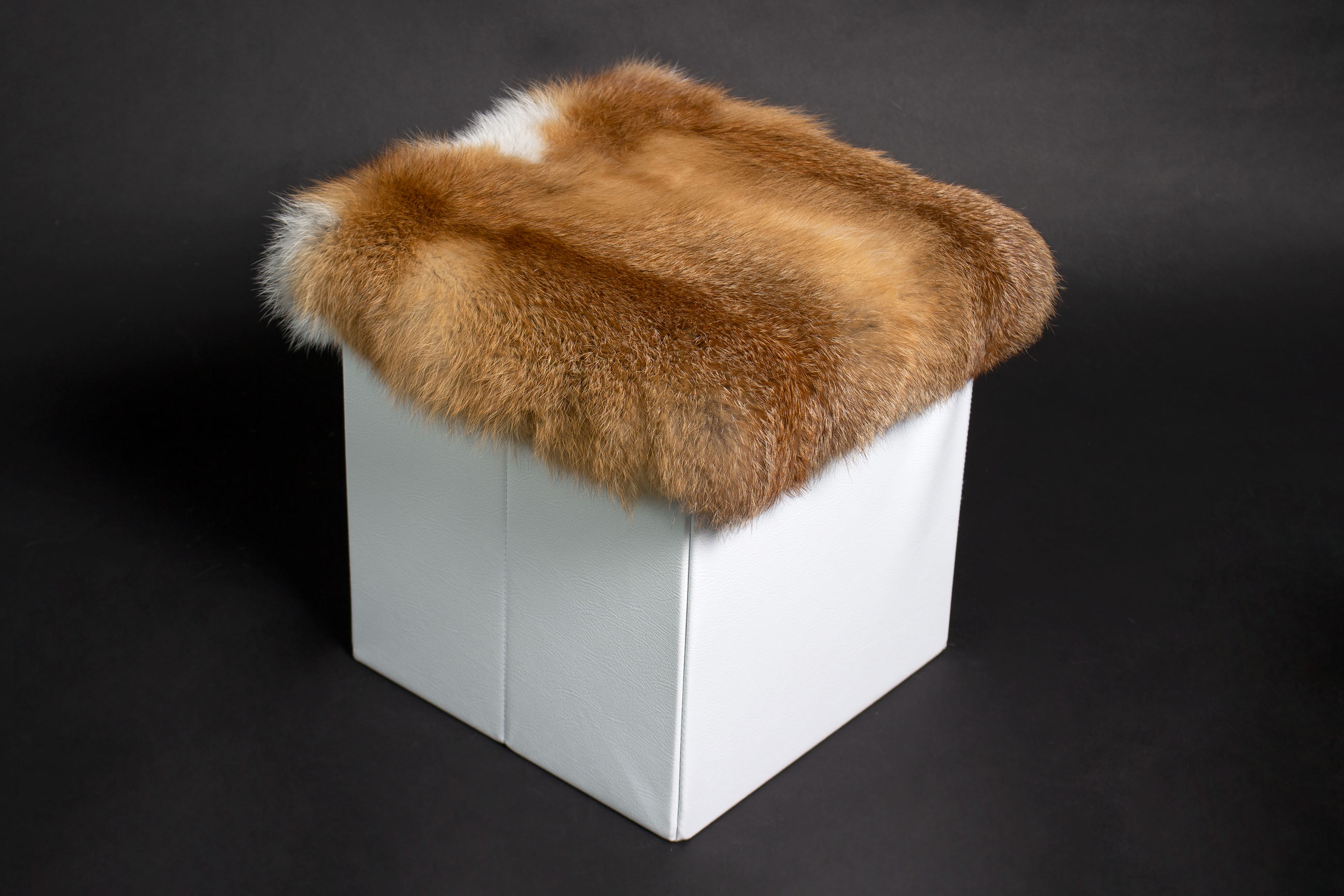 Real European Red Fox Fur Rest Seat