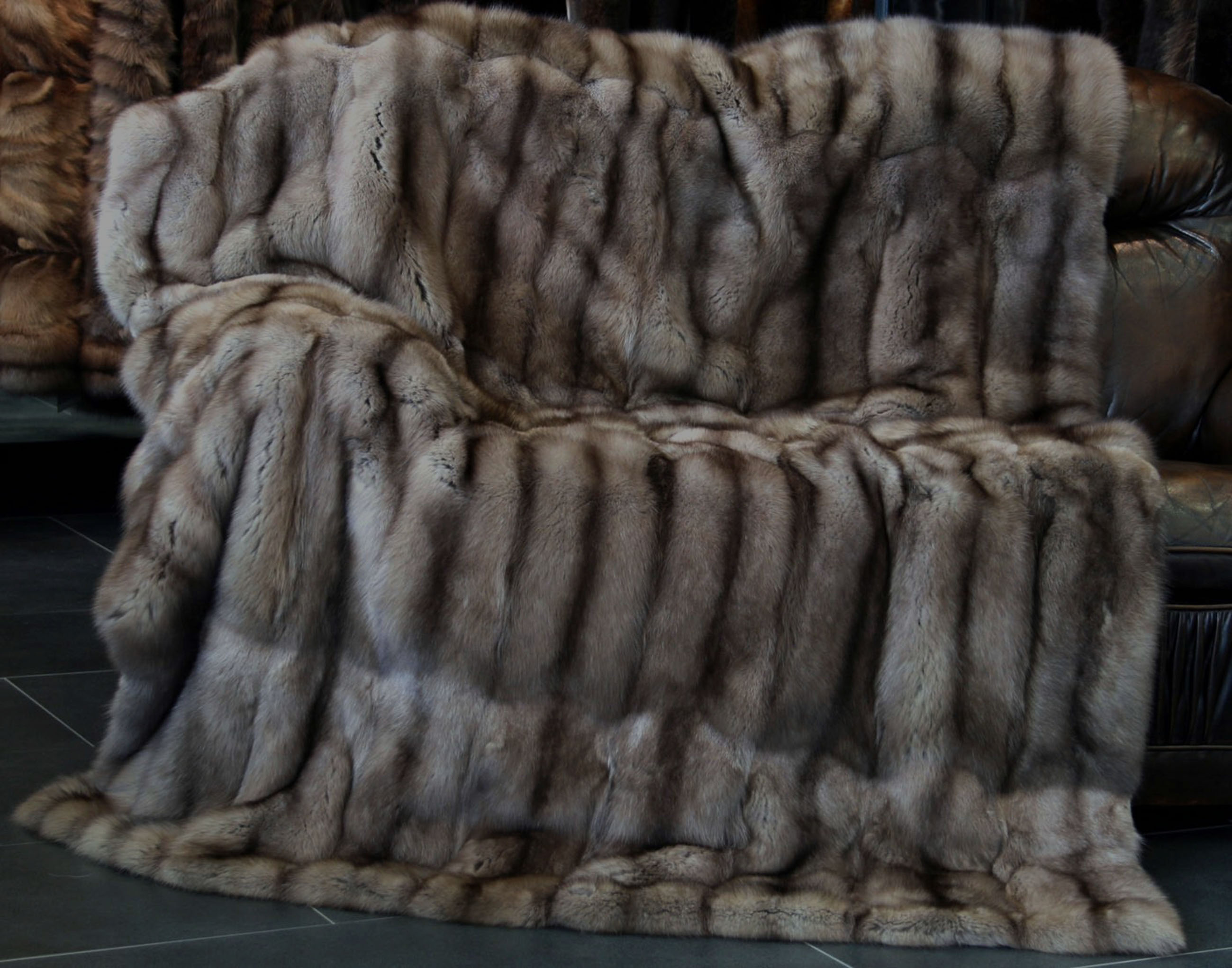 Sable Fur Blanket - Russian Bargusin Sable