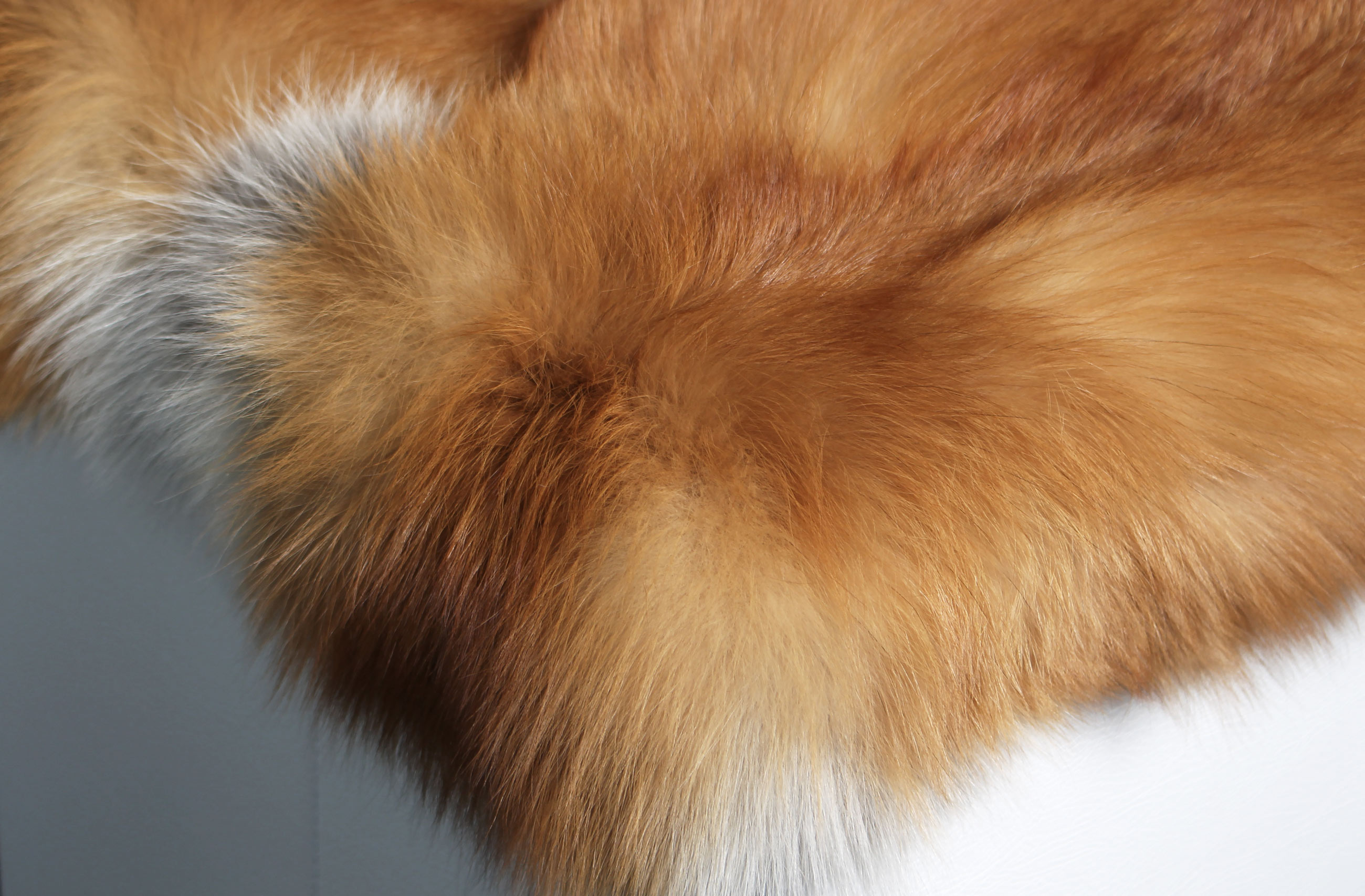 Sitting Chair with Real Canadian Red Fox Fur