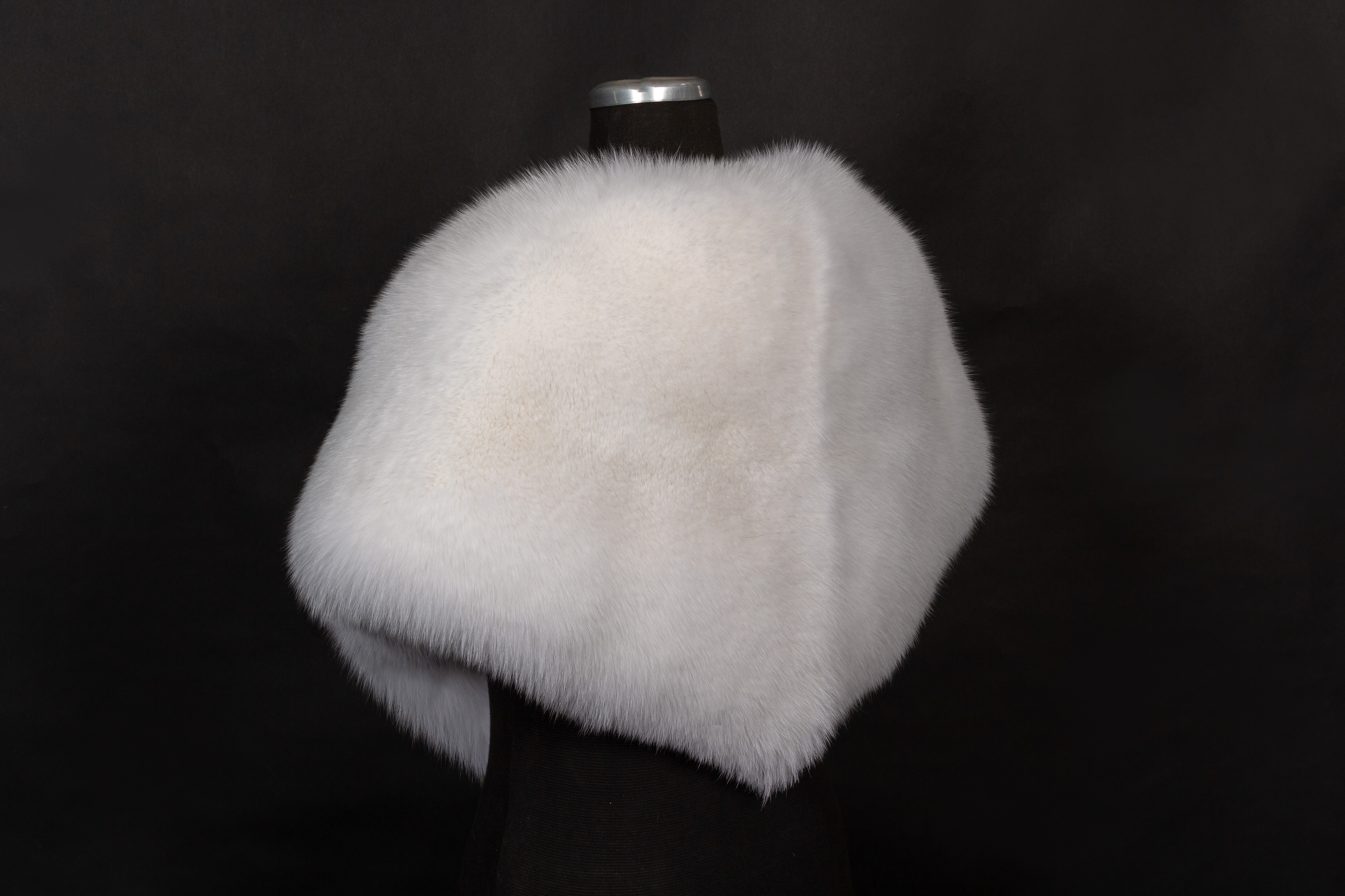 Fur cape made of scandinavian shadow fox