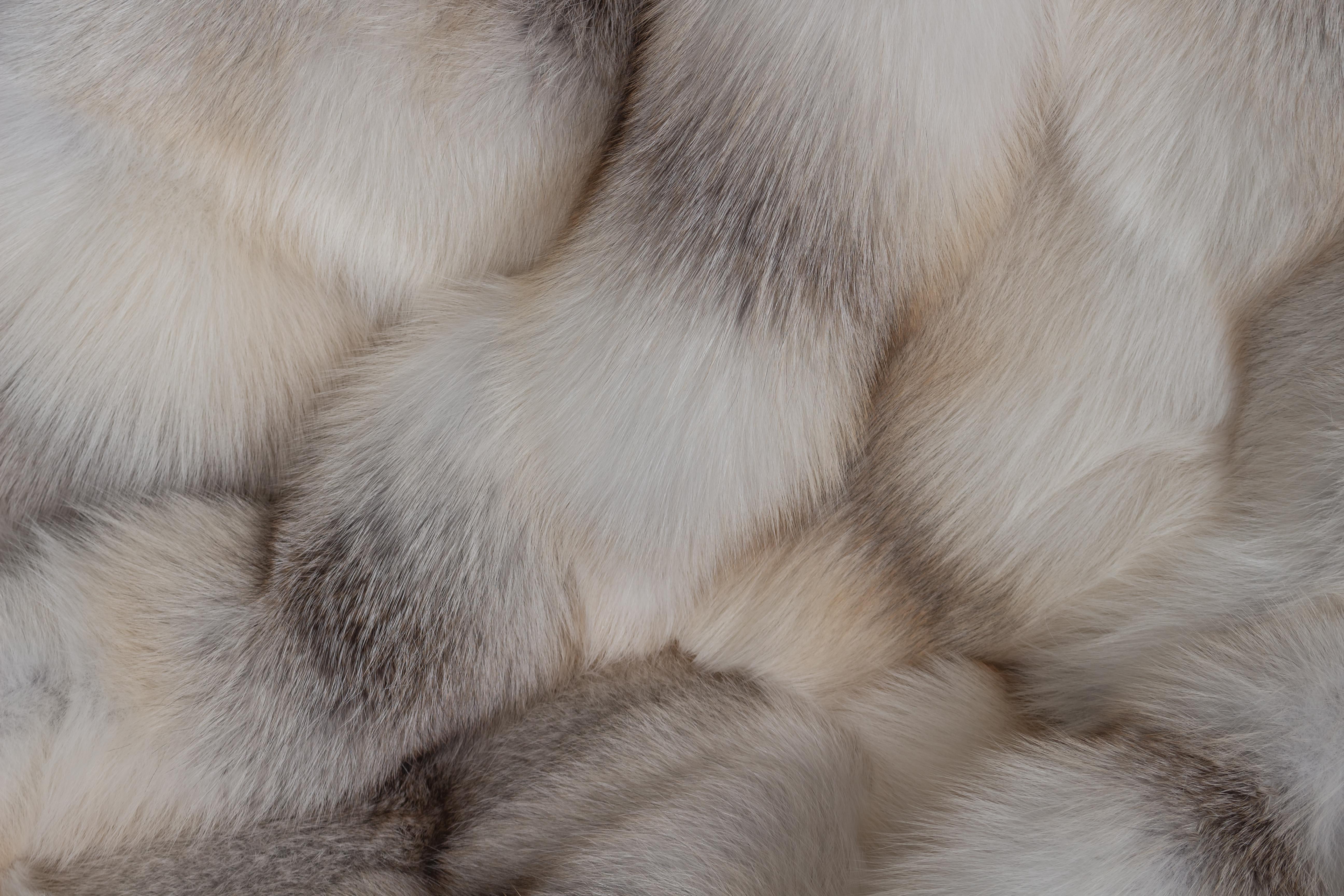 Natural Colored Fawnlight fur blanket (SAGA Fur)