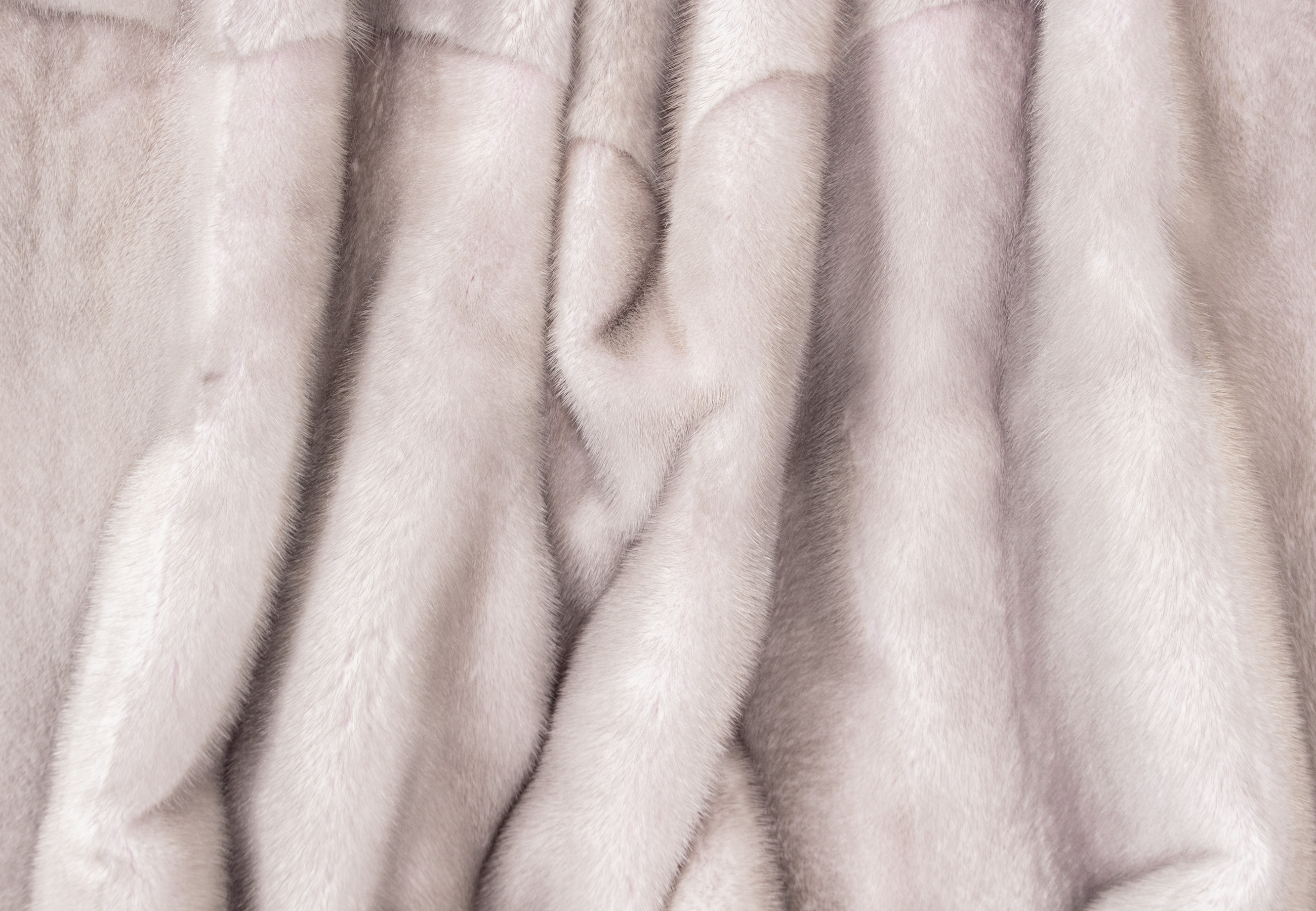 Noble Mink Fur Blanket in Grey