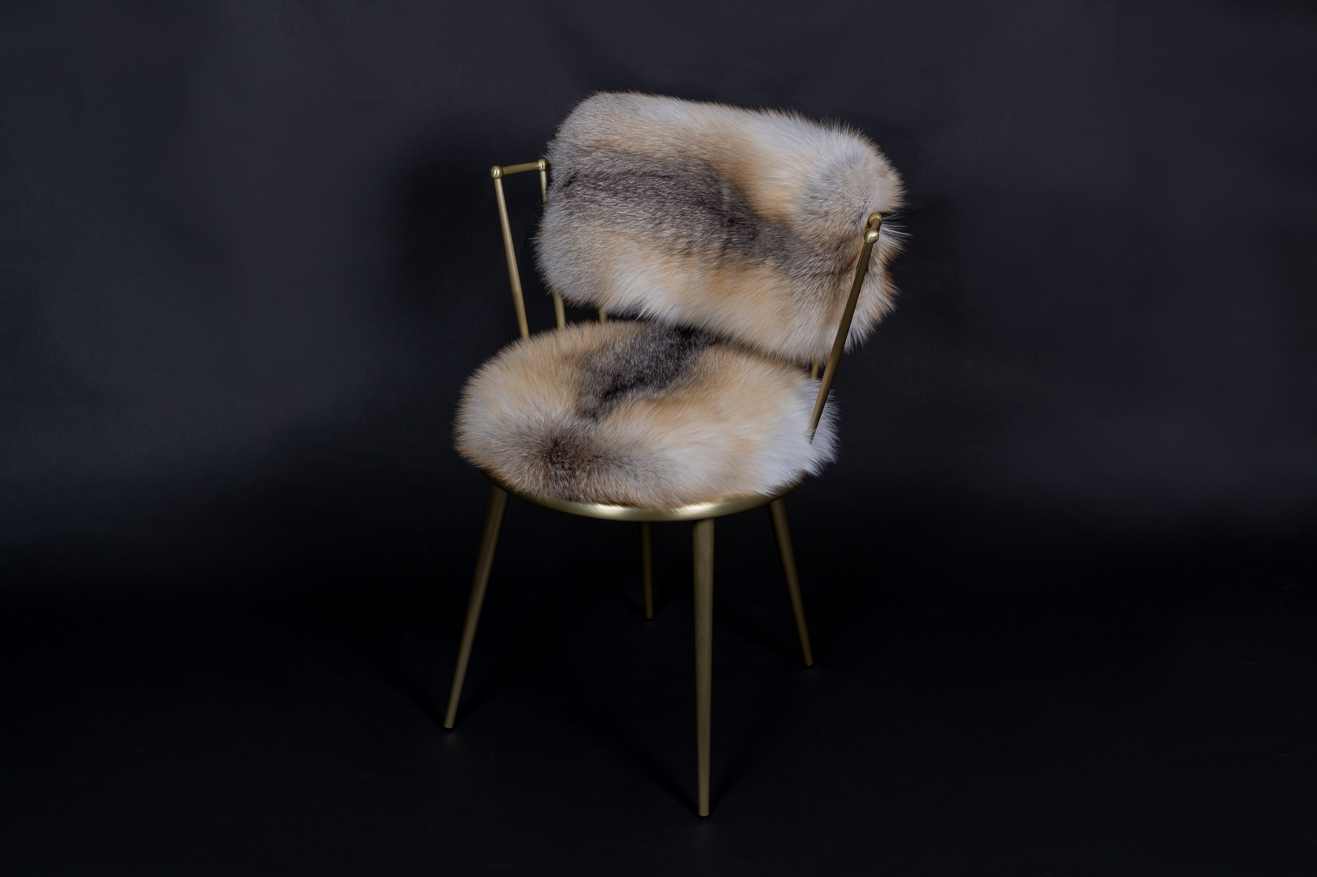 Cantori Chairs with Golden Island Fox Skin