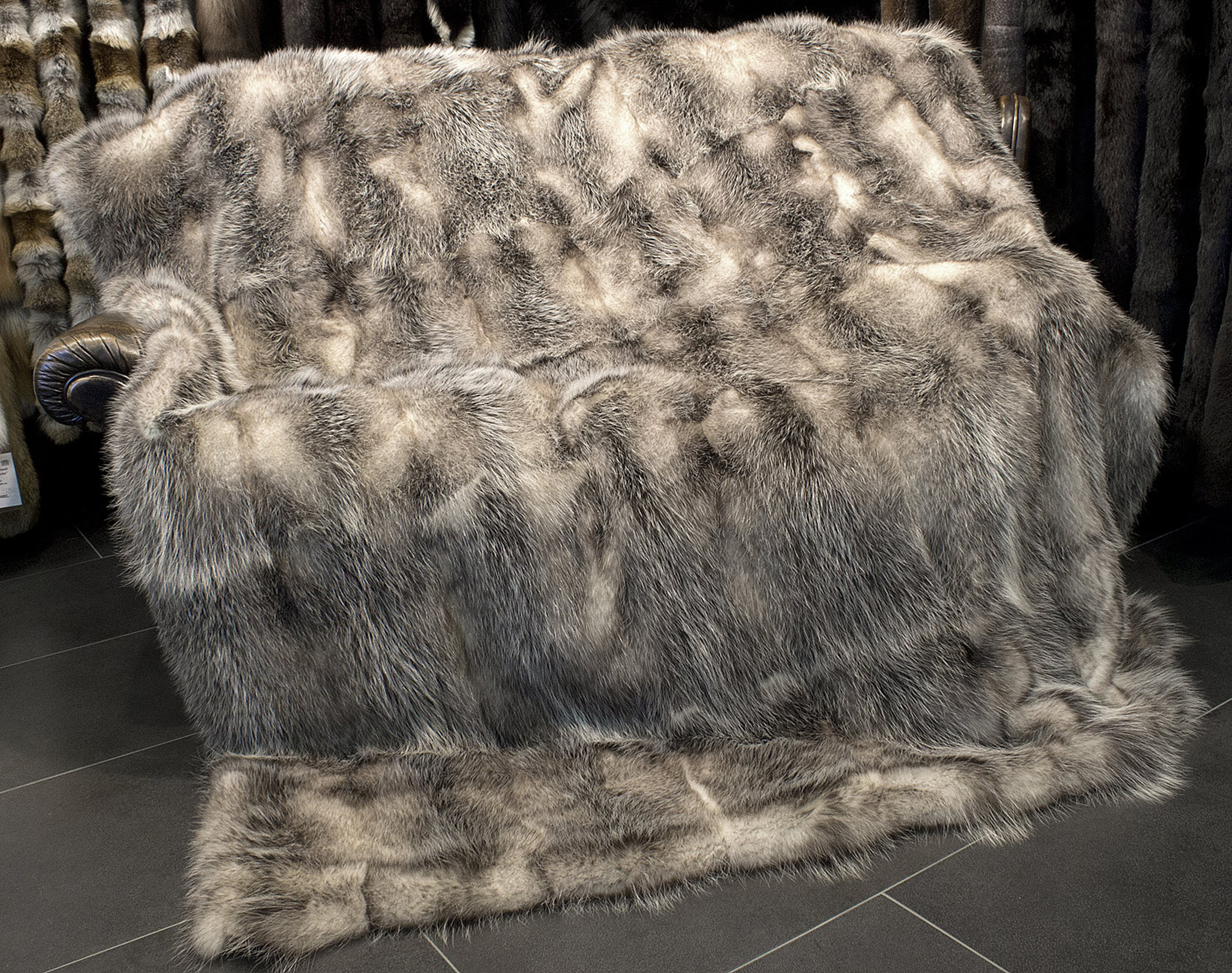 North American Opossum Fur Blanket