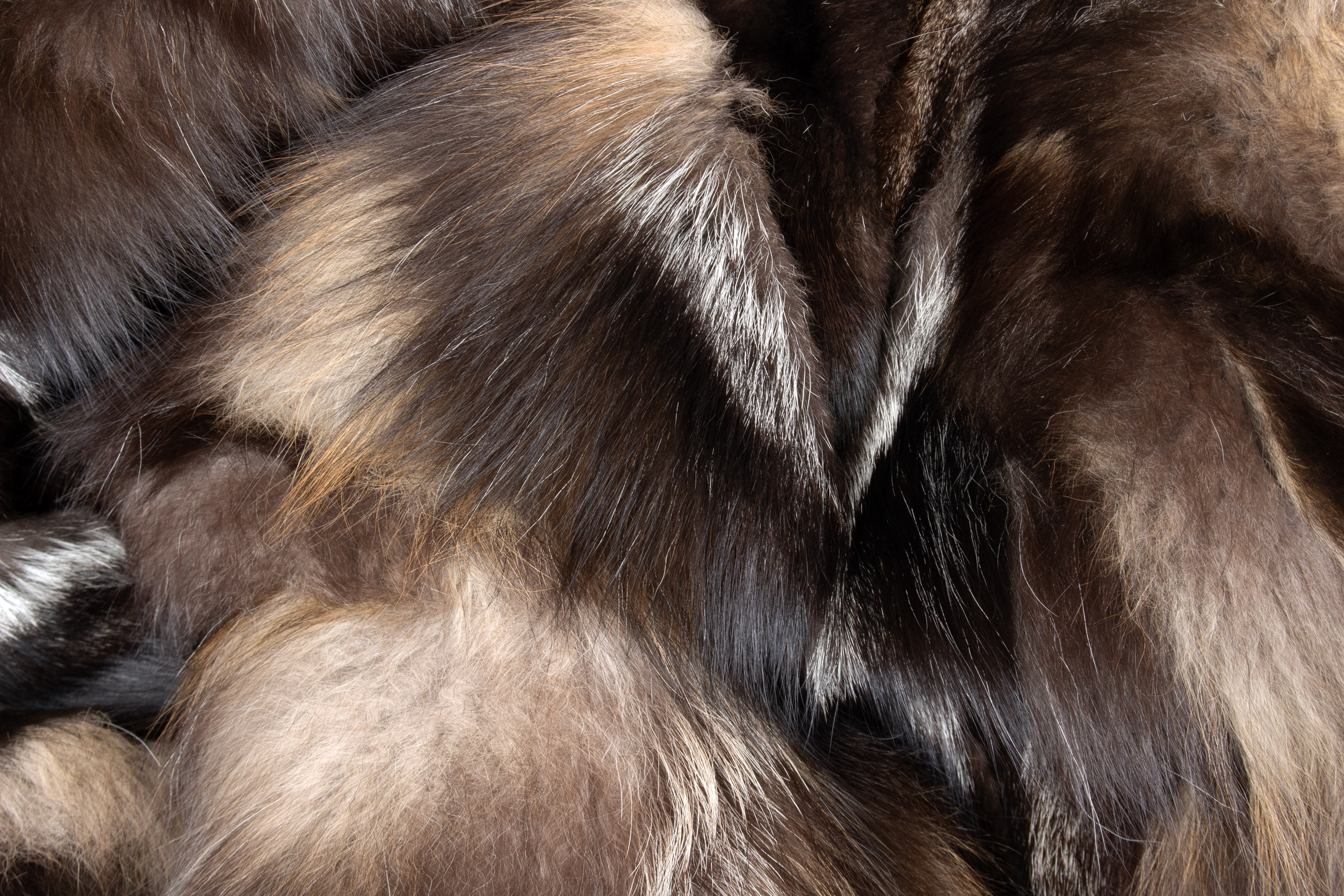 Cross Fox Fur Blanket