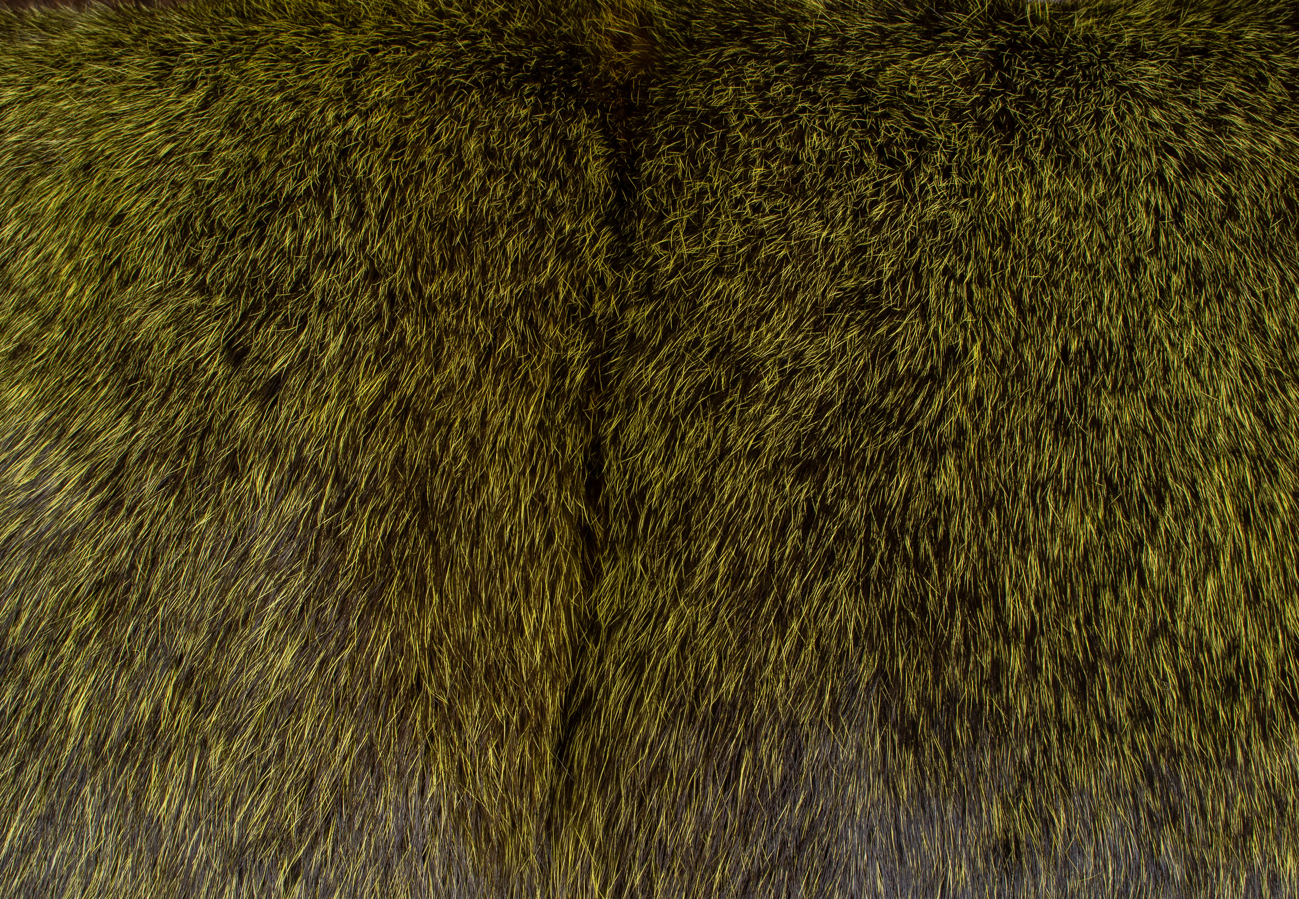 Rabbit Fur Pillow in Pine-green