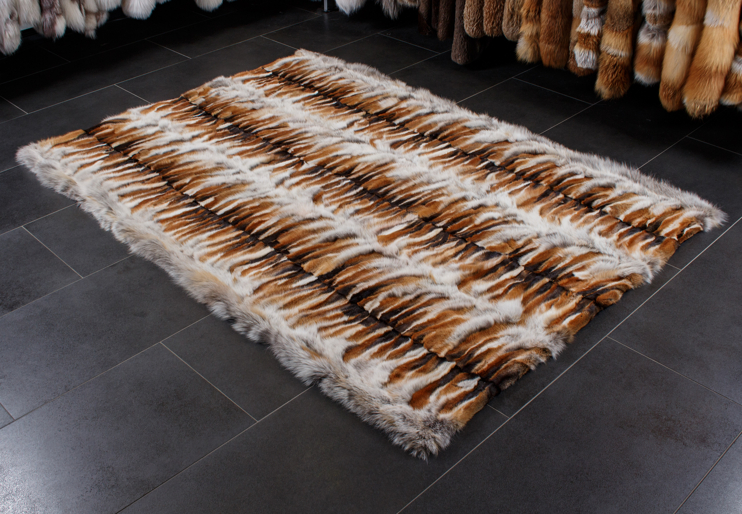 European Red Fox Fur Carpet European Red Fox Fur Carpet