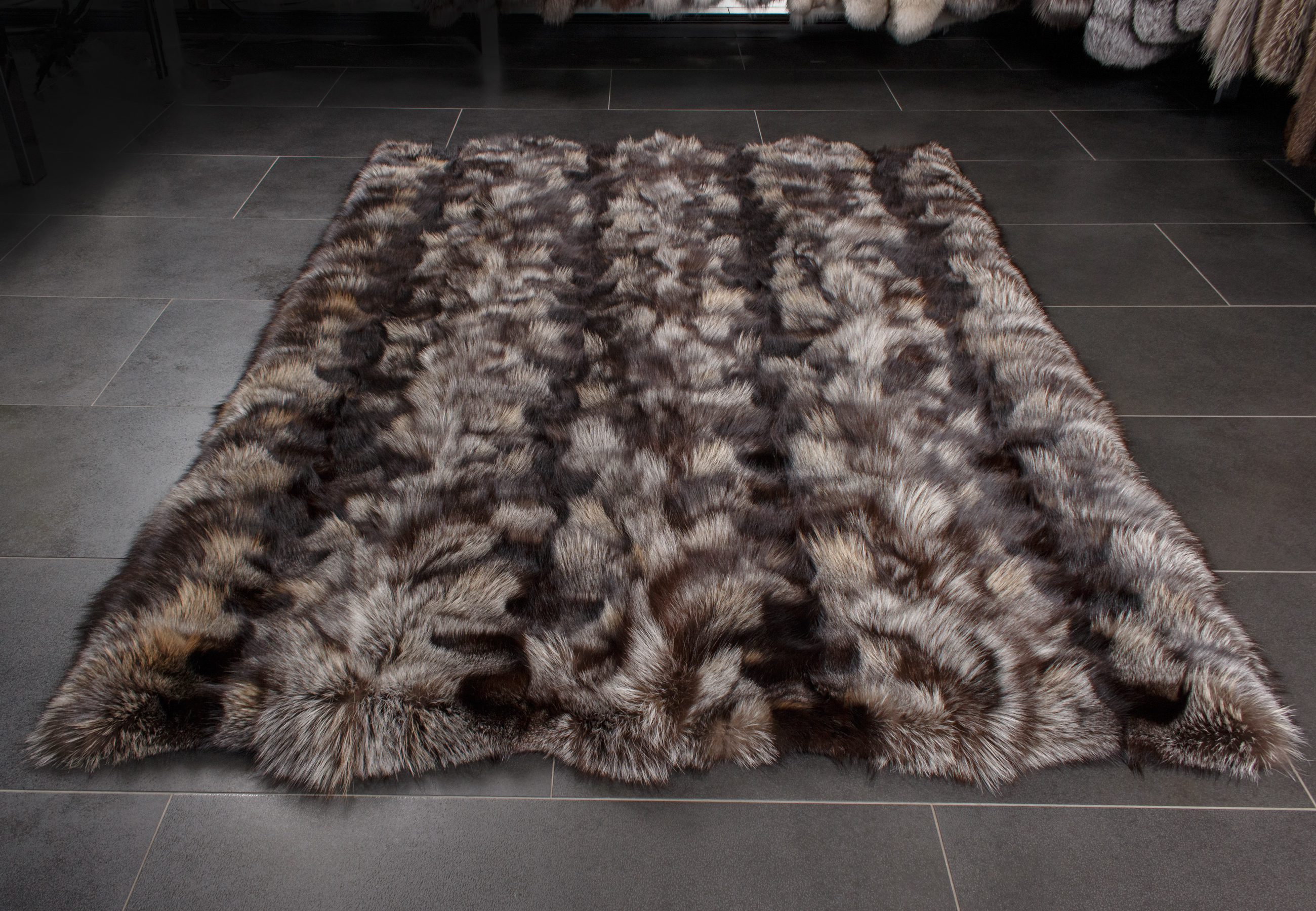 Golden Cross Fox Sides Fur Carpet Golden Cross Fox Sides Fur Carpet