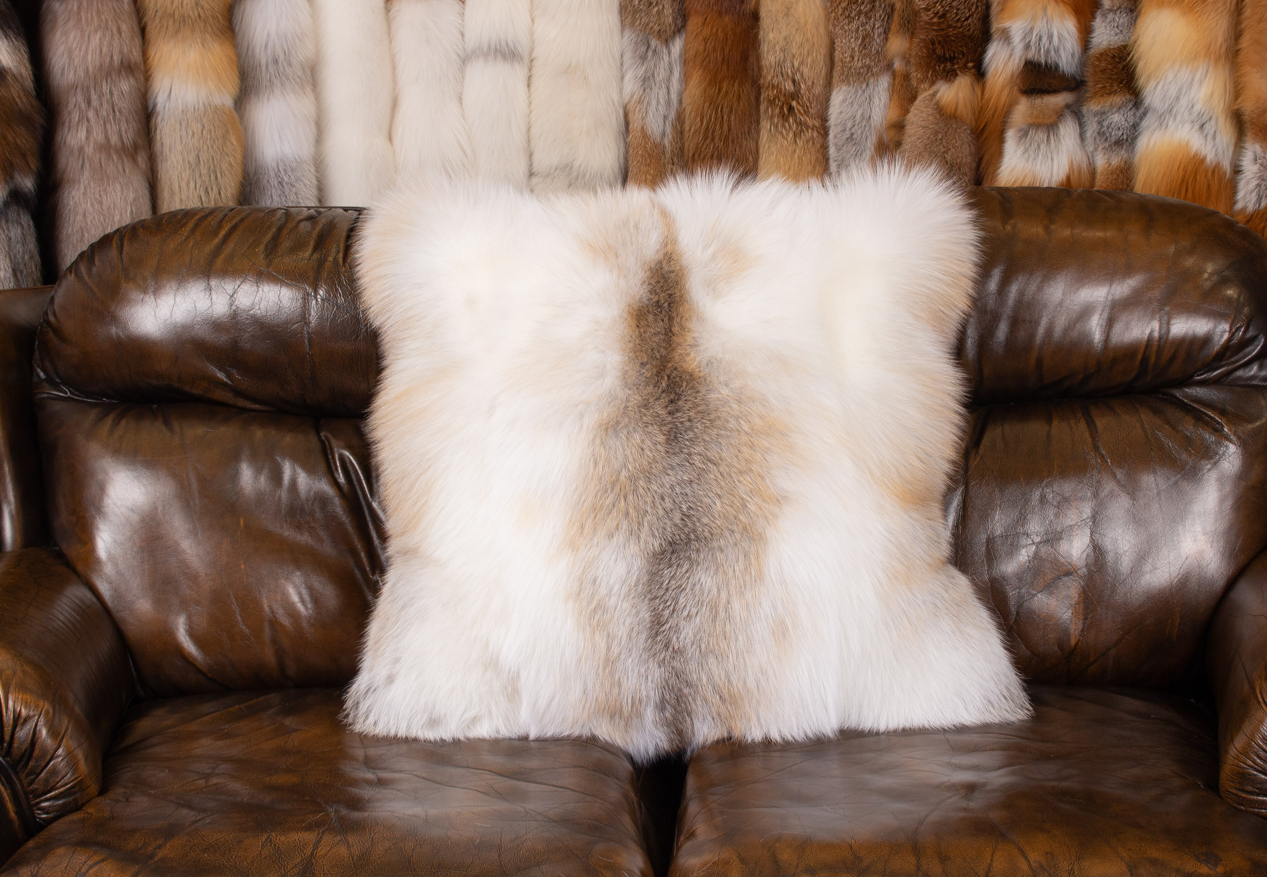Fur Pillow made with Sun Glo Fox Fur Fur Pillow made with Sun Glo Fox Fur