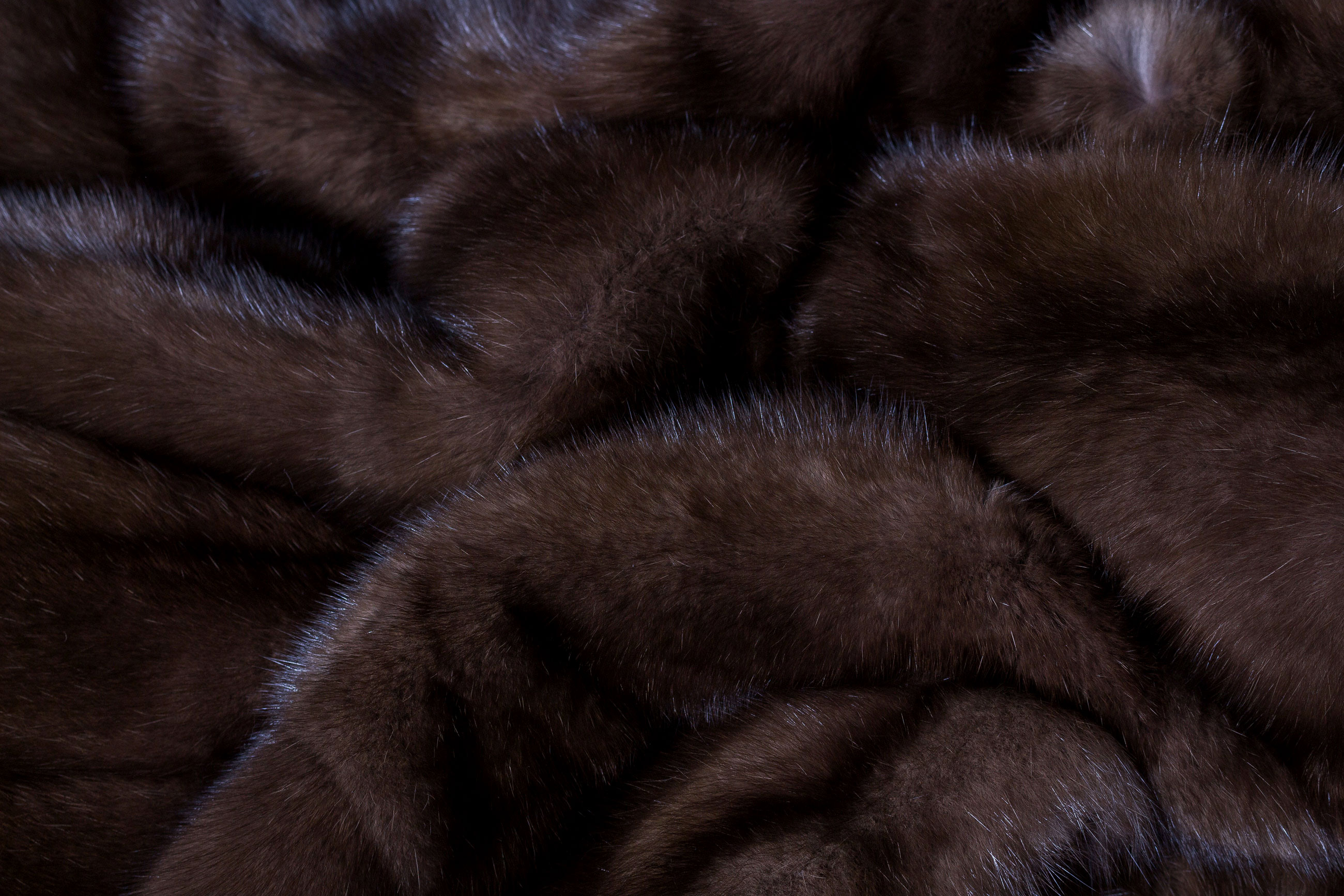 Russian Sable Fur Blanket "Titanio"