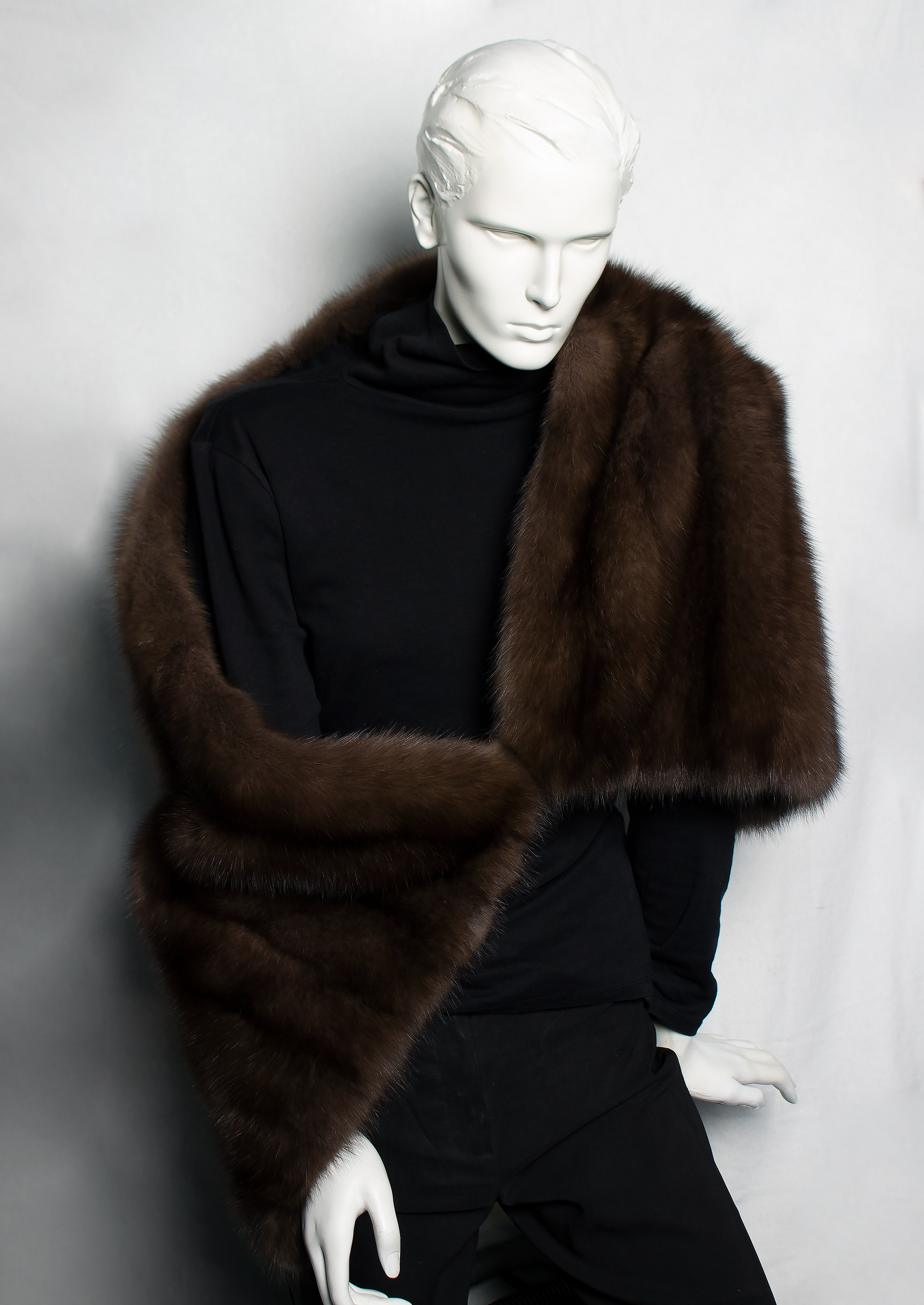 Genuine Russian Sable Fur Cape