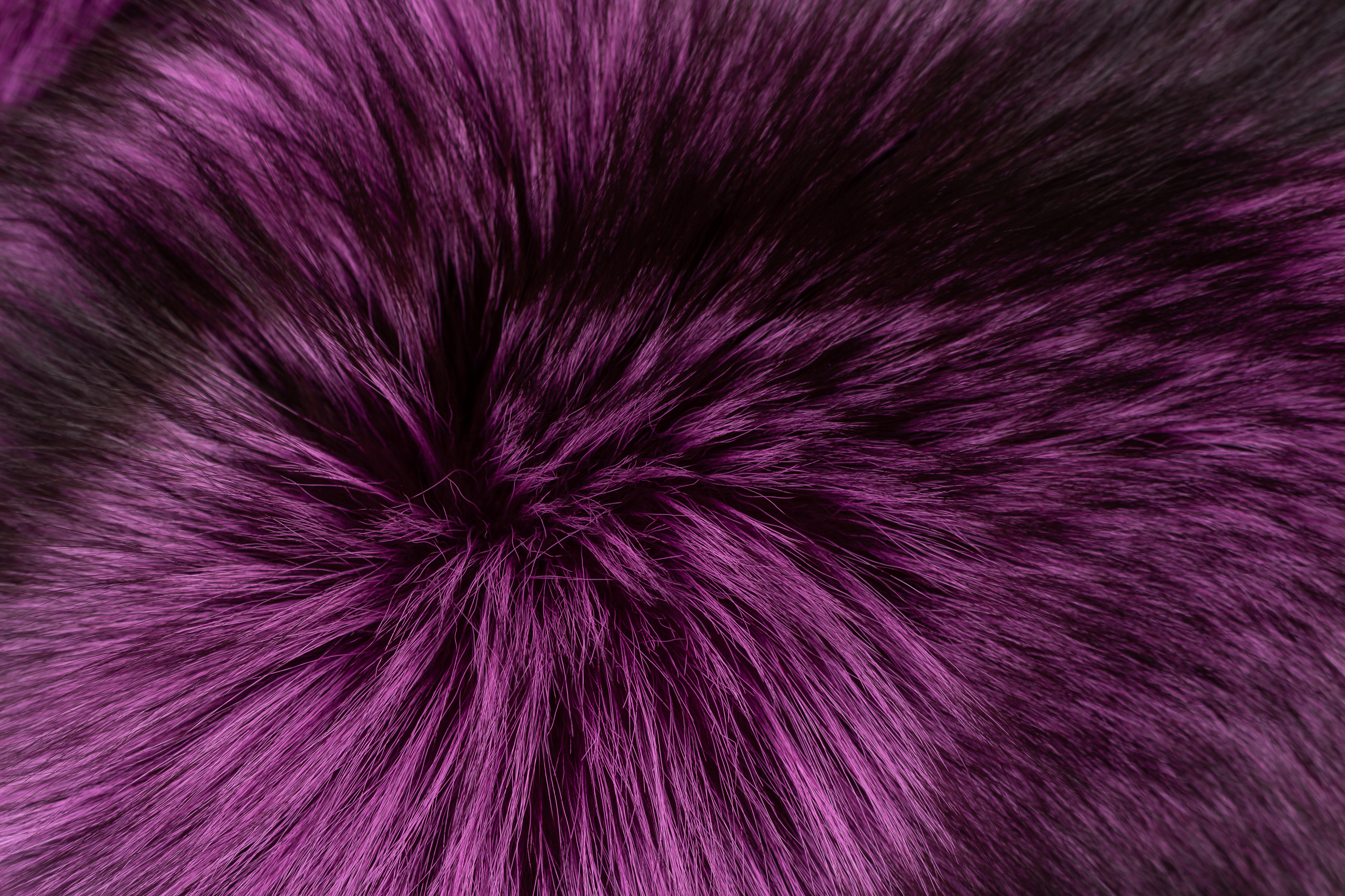 Real Fur Cushion made with Pink Silver Foxes