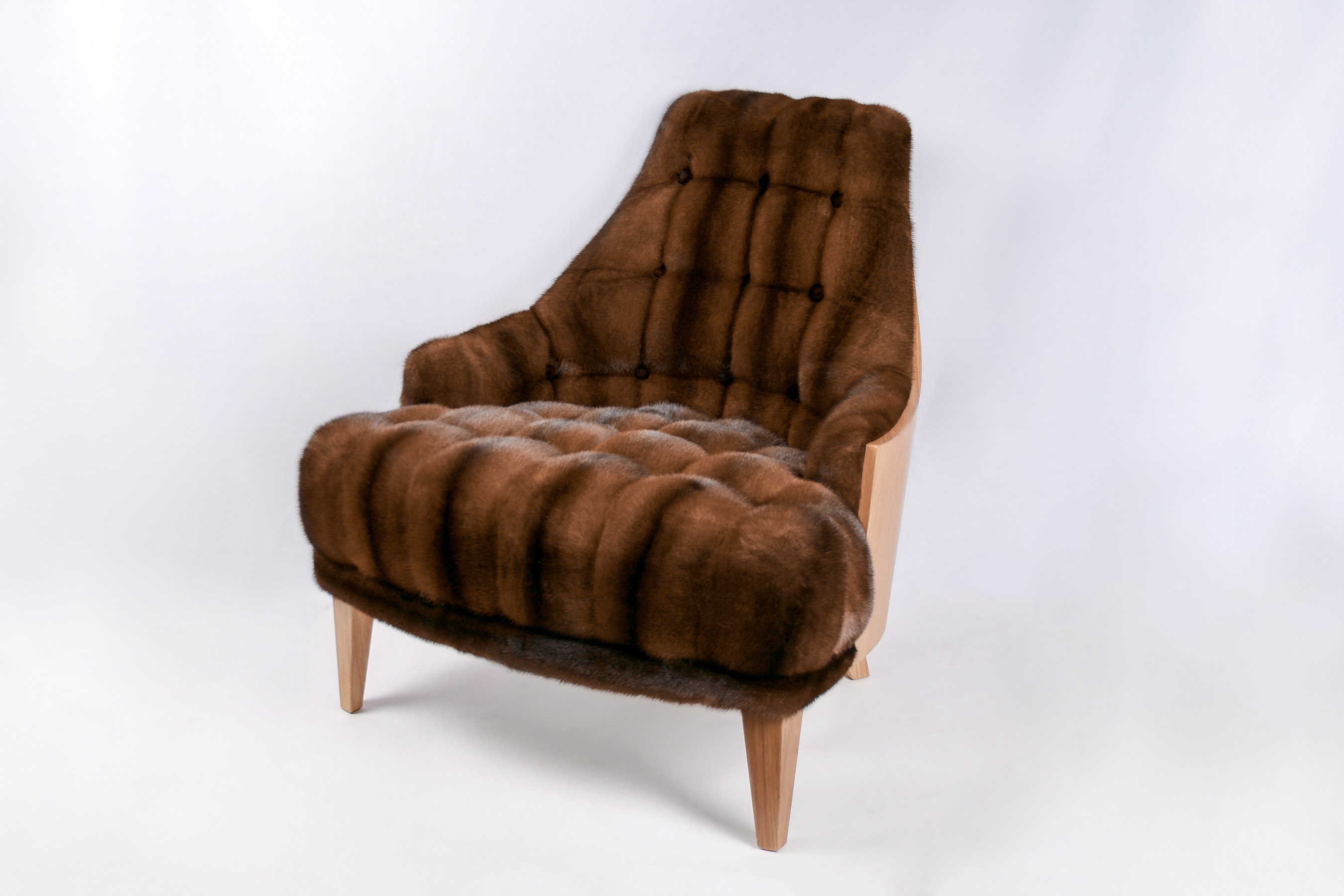 Mink Chair brown Kopenhagen Fur