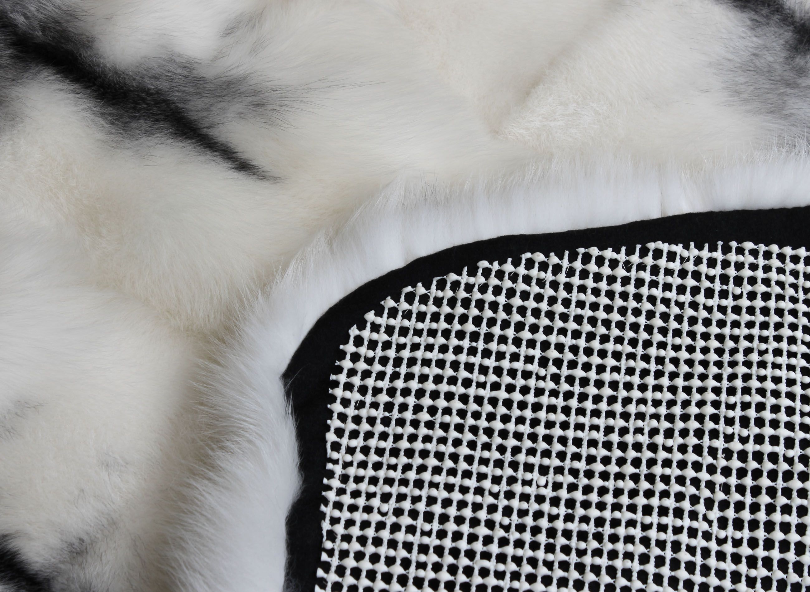 Arctic Marble SAGA Fox Fur Carpet