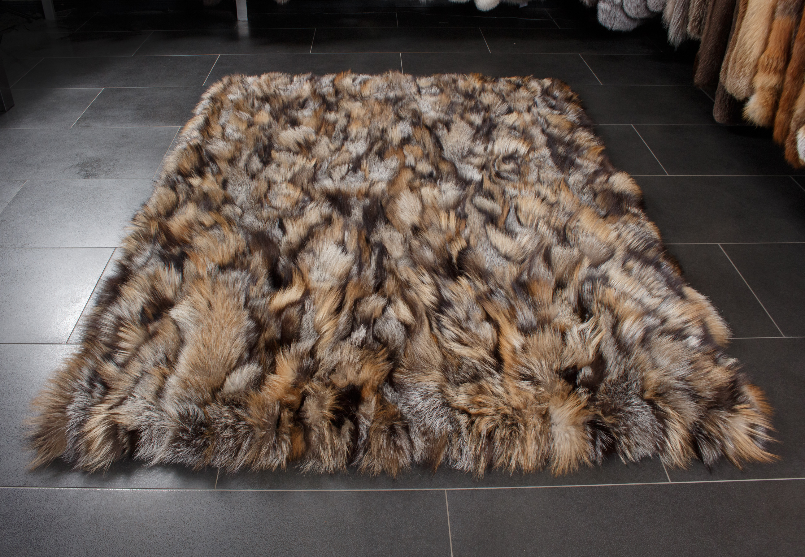 Golden Cross Fox Sides Fur Rug Golden Cross Fox Sides Fur Rug