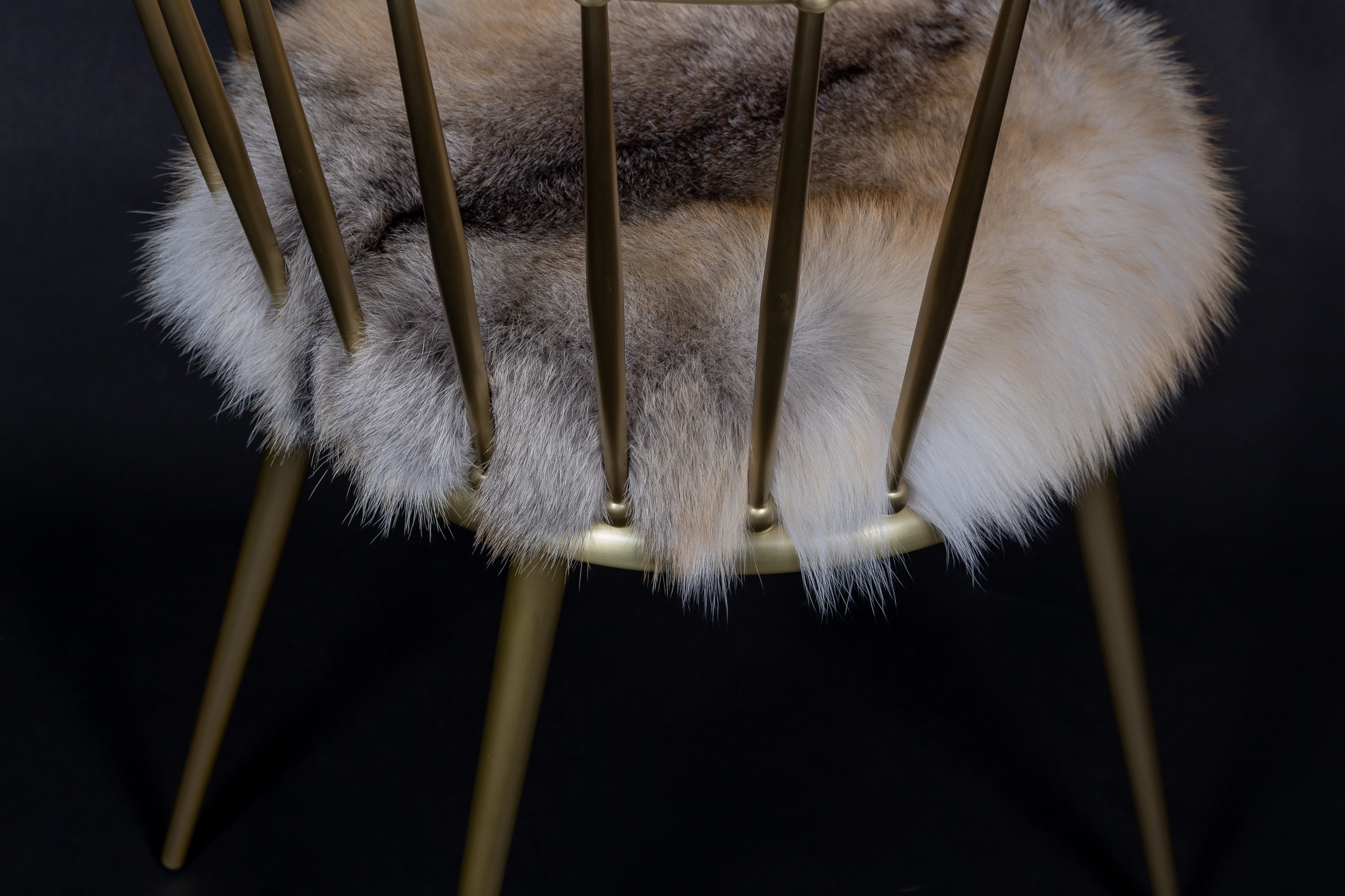 Scandinavian Golden Island Fox Chair