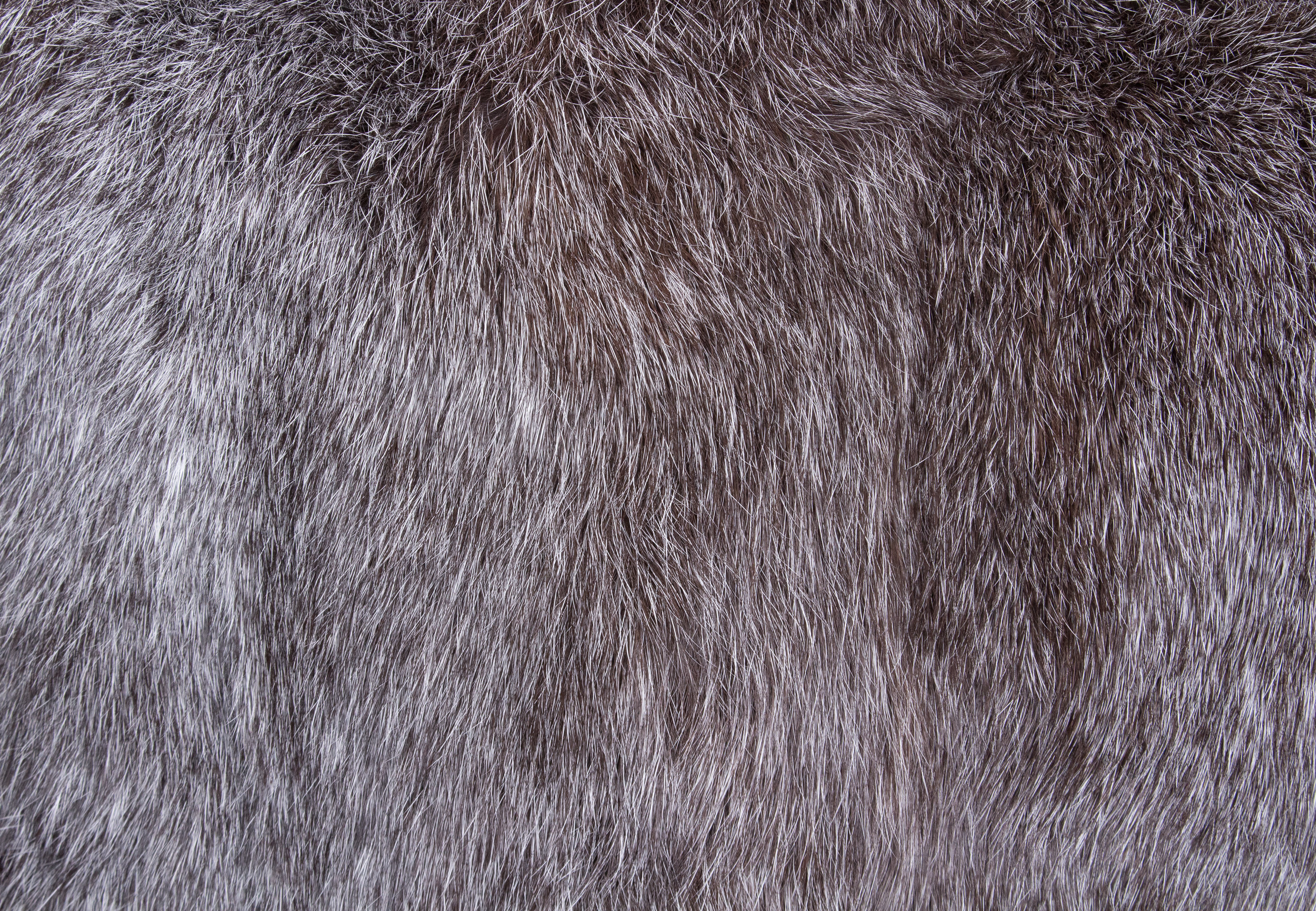 Real Rabbit Fur Cushion in gray Real Rabbit Fur Cushion in gray