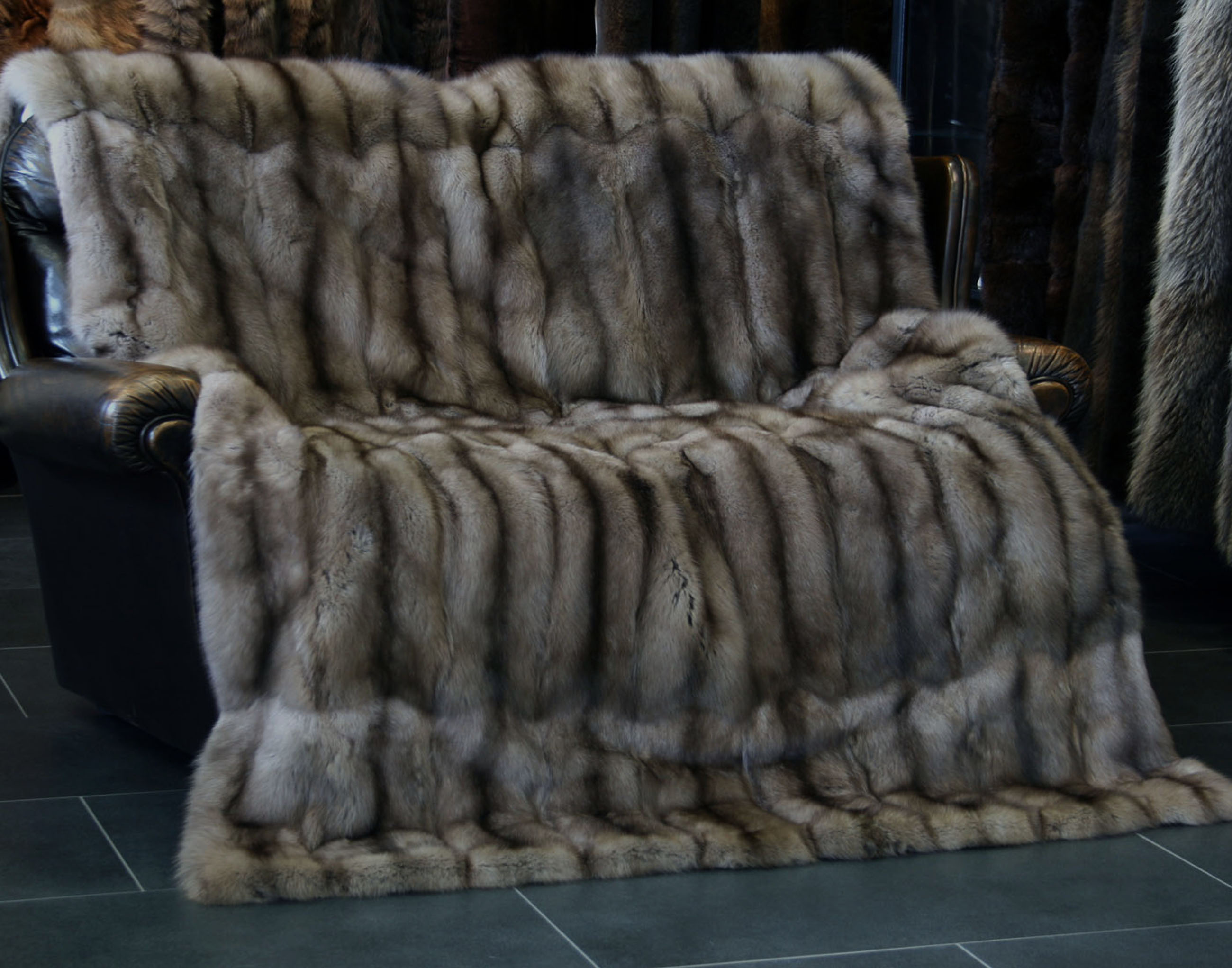 Sable Fur Blanket - Russian Bargusin Sable